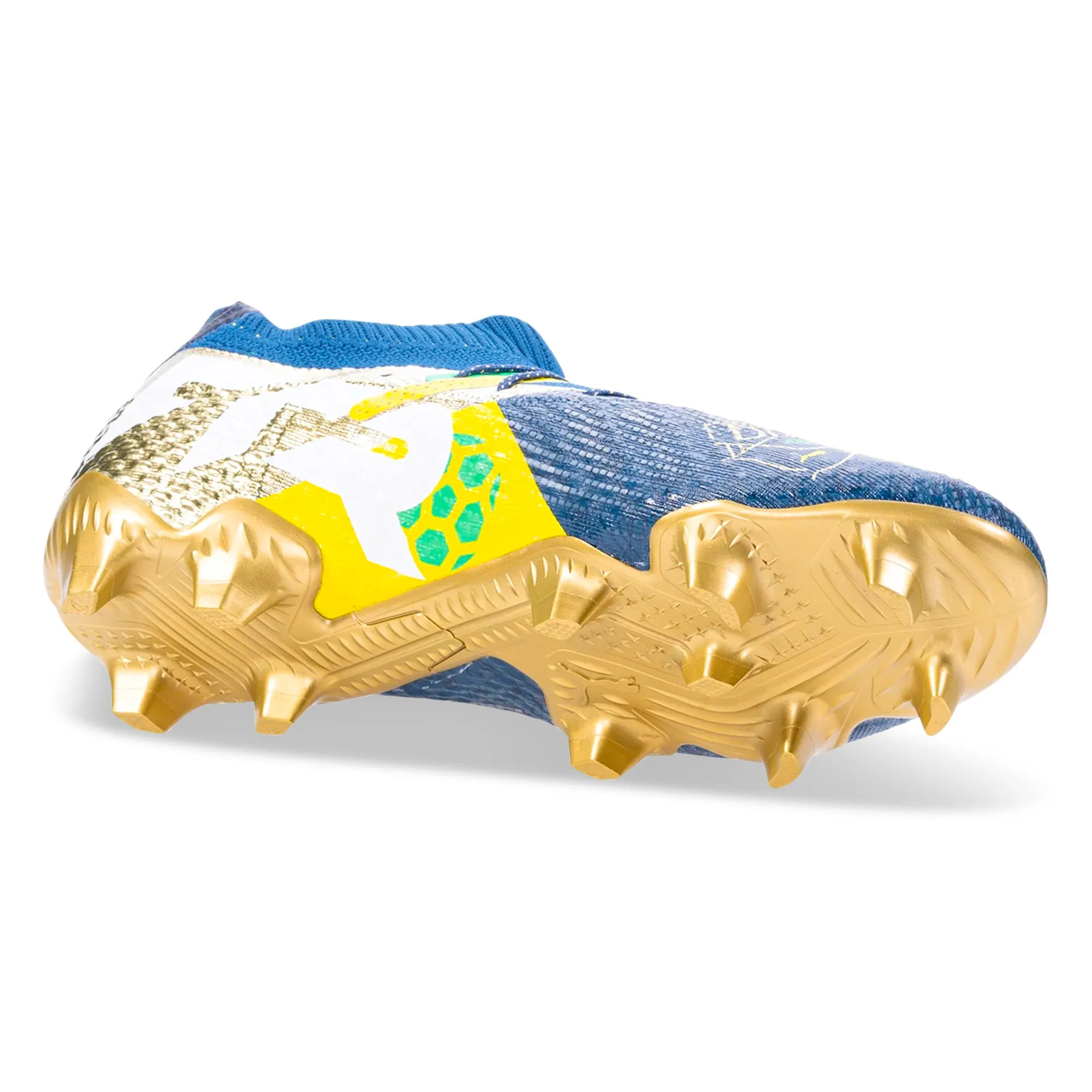 Puma Future 7 Ultimate NJR FG/AG Soccer Cleats (Saline Blue/Pele Yellow/Grassy Green) Team Gear