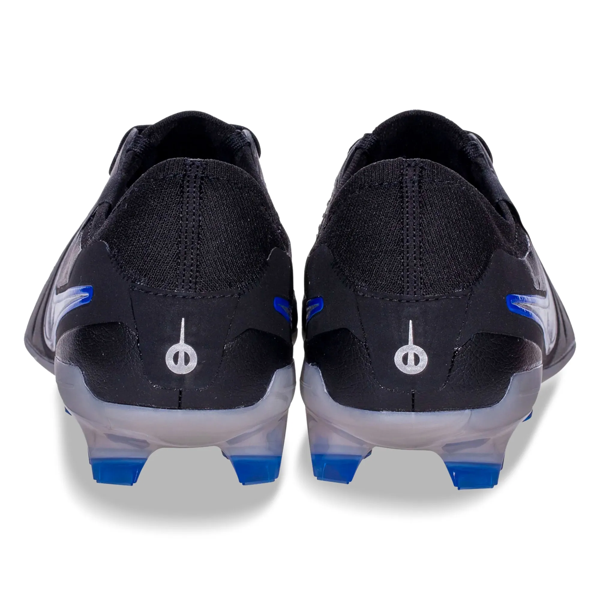 Power Balance Nike Legend 10 Pro Firm Ground Soccer Cleats (Black/Chrome-Hyper Royal)