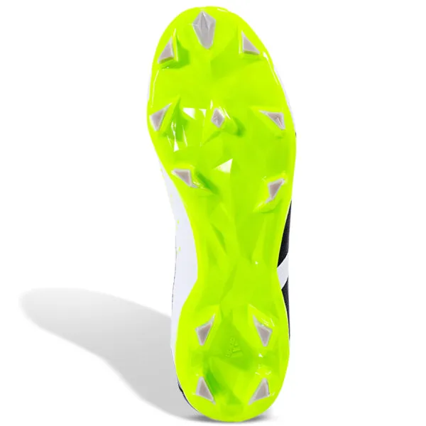 Weekend Sport Attack Focus adidas Predator Accuracy.3 LL Laceless Firm Ground Soccer Cleats (White/Lucid Lemon)