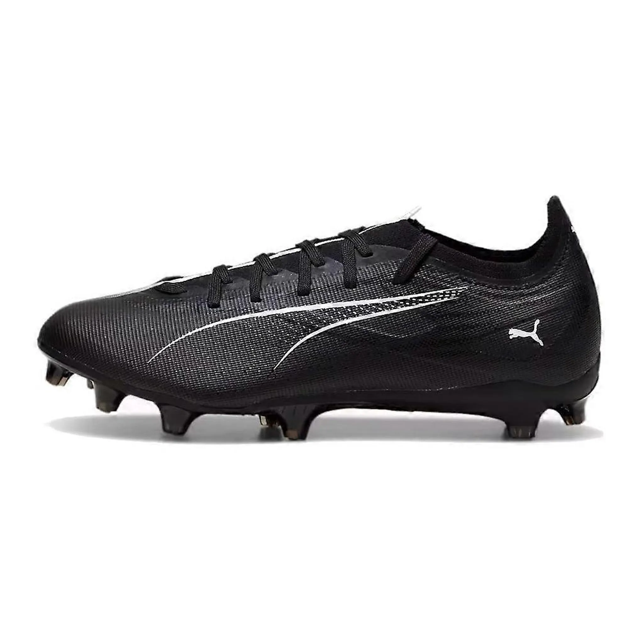 Natural Turf Power Transfer Puma Ultra 5 Match FG/AG Soccer Cleats (Puma Black/Puma White)