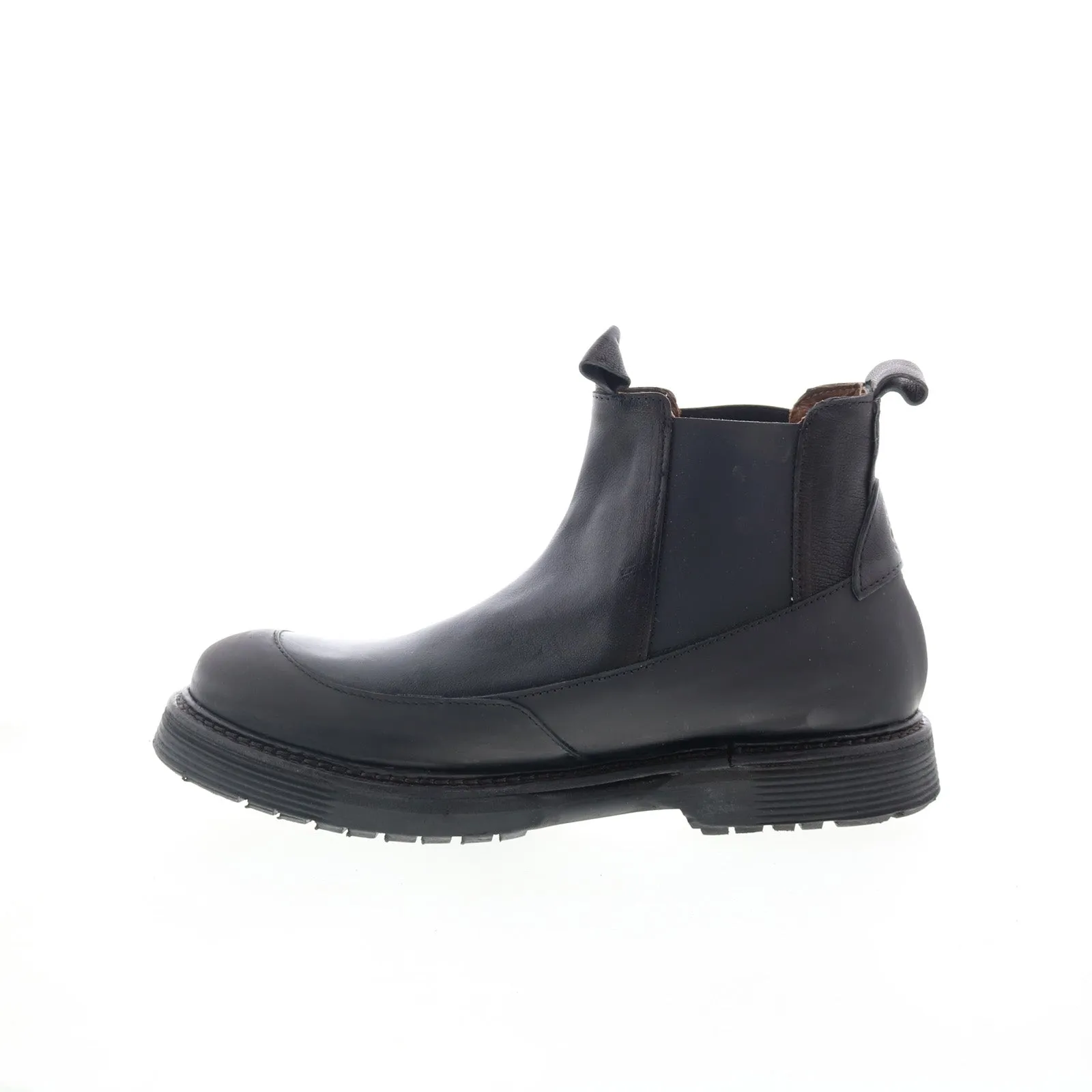 Smooth Design A.S. 98 Ronny Mens Black Synthetic Slip On Chelsea Boots