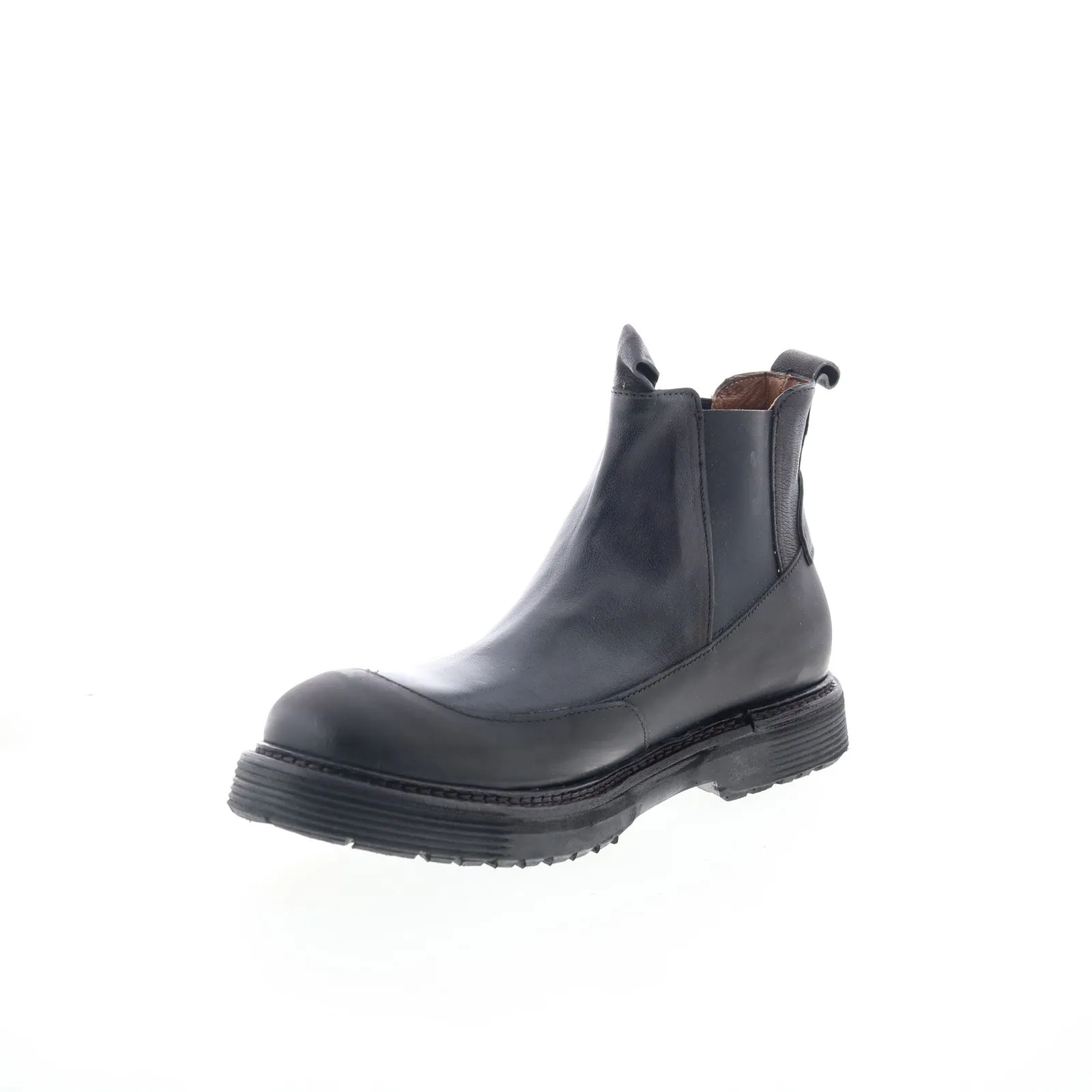 A.S. 98 Ronny Mens Black Synthetic Slip On Chelsea Boots Fashion Statement