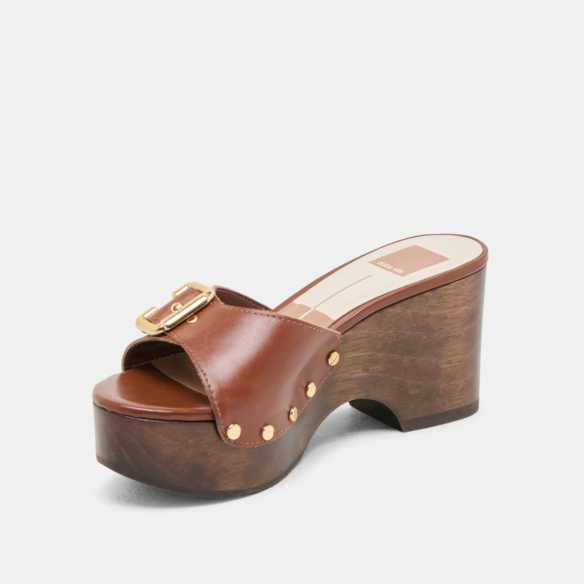 Comfort Path YALAH HEELS BROWN LEATHER
