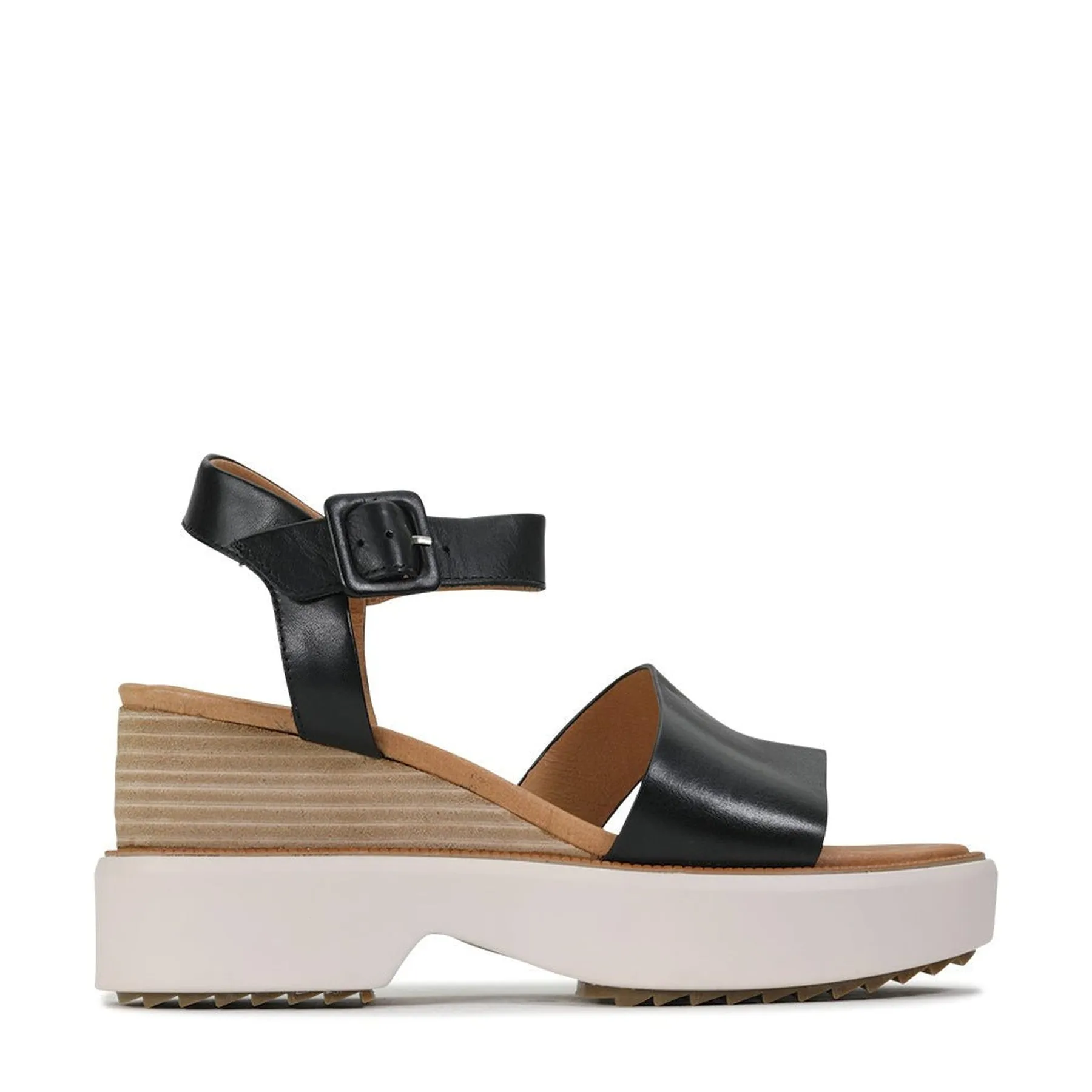 BROOKE LEATHER WEDGE SANDAL moccasins