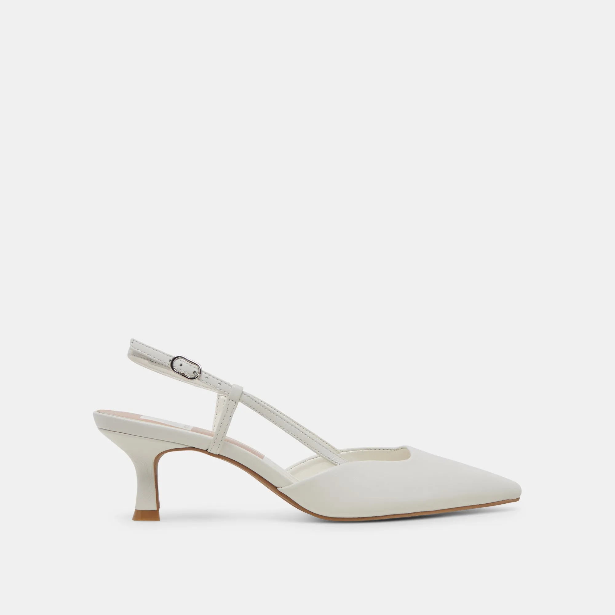 Bold Wedding Heels Comfort Padding ODELA HEELS WHITE LEATHER