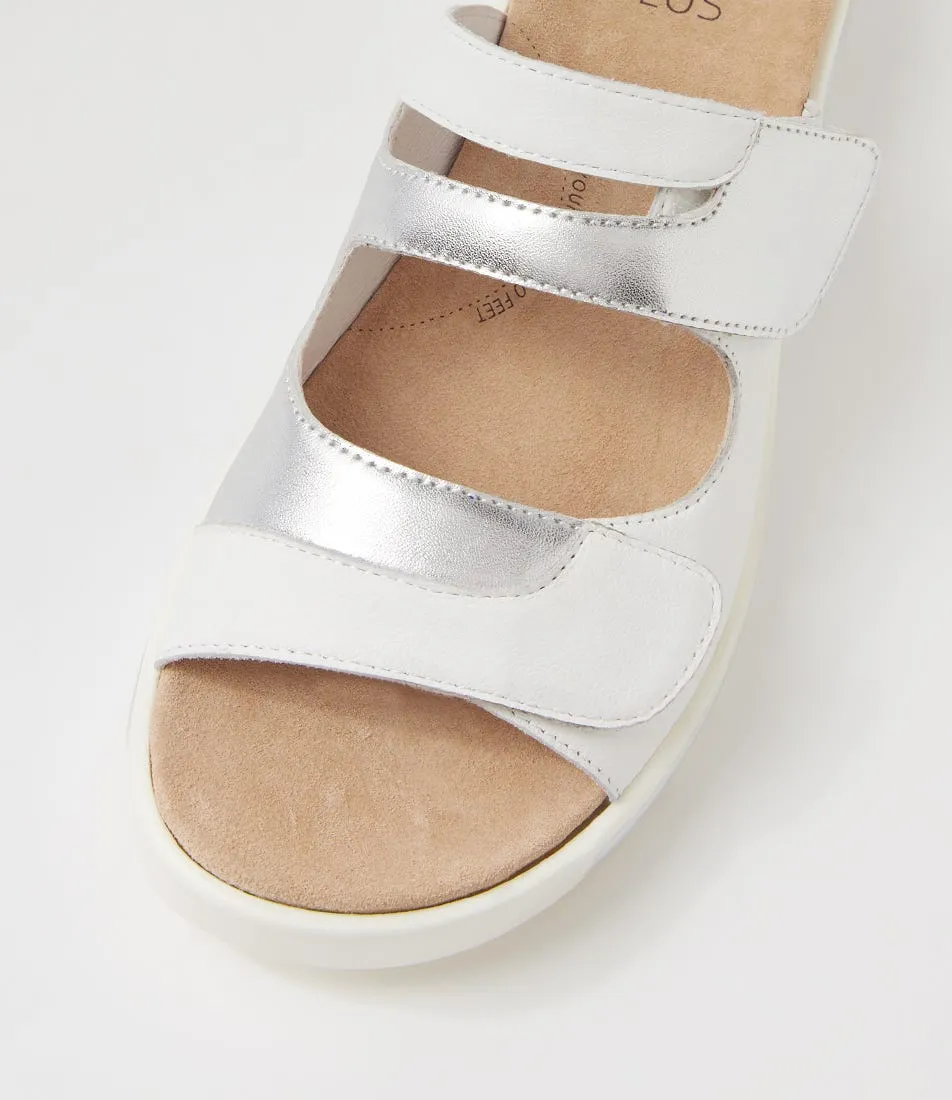 Comfort Ease Travel Friendly ZIERA GENRA WHITE SILVER