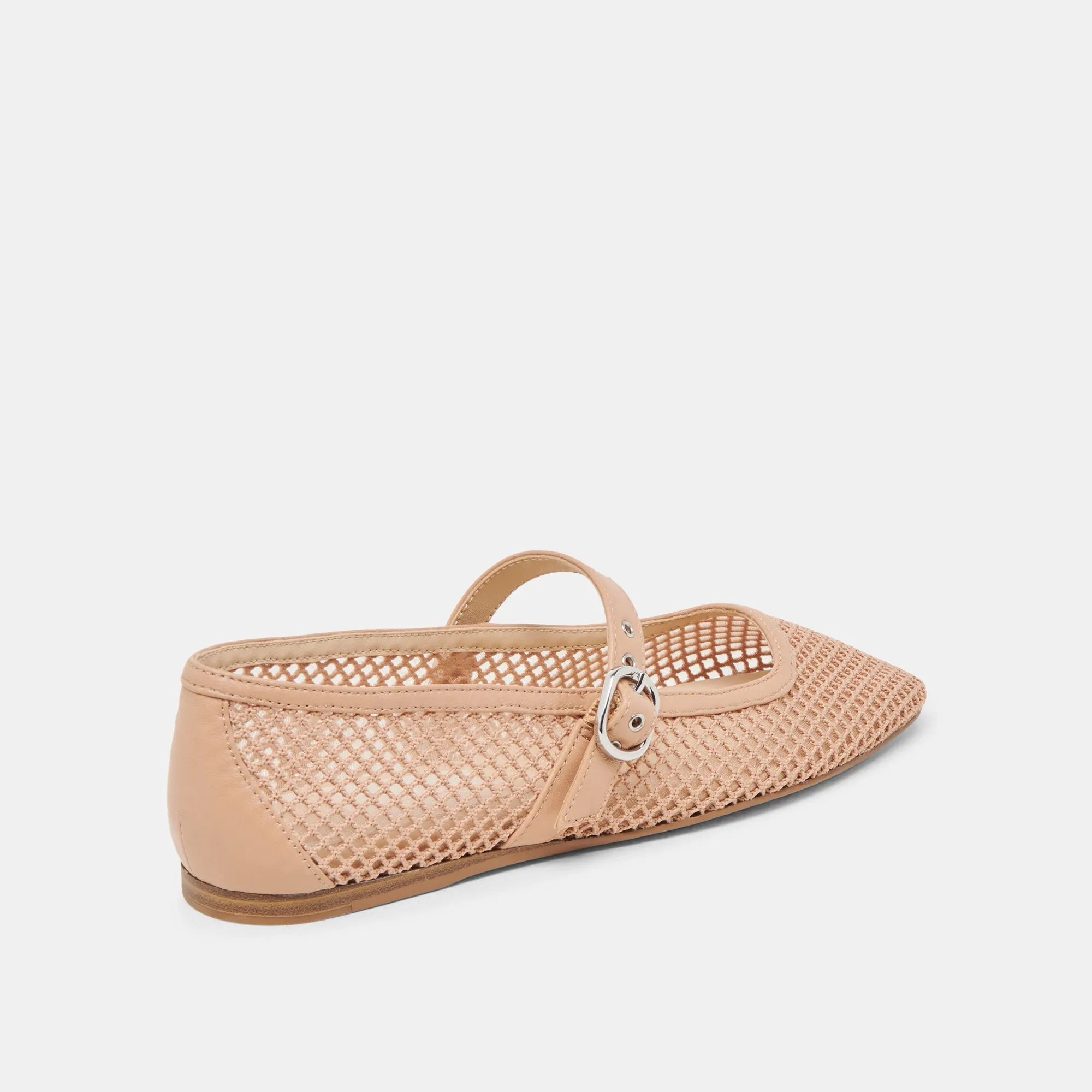 RODNI MESH BALLET FLATS LIGHT TAN WOVEN MESH Comfort Padding Durable Construction