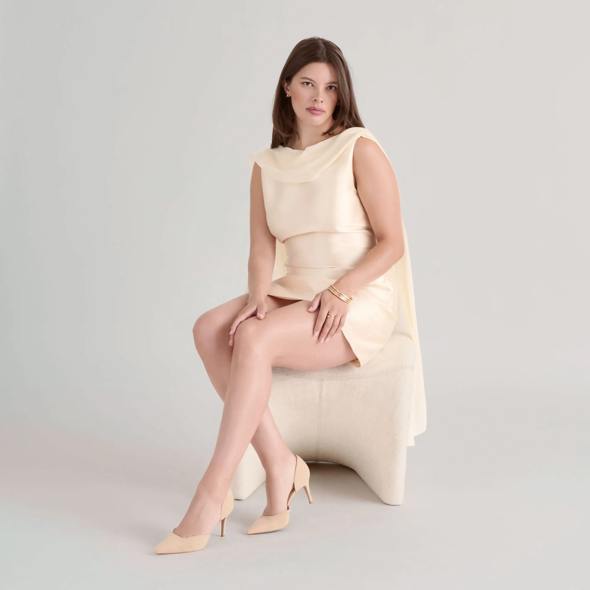 Durable Gum outsole ELOY HEELS TAN SUEDE