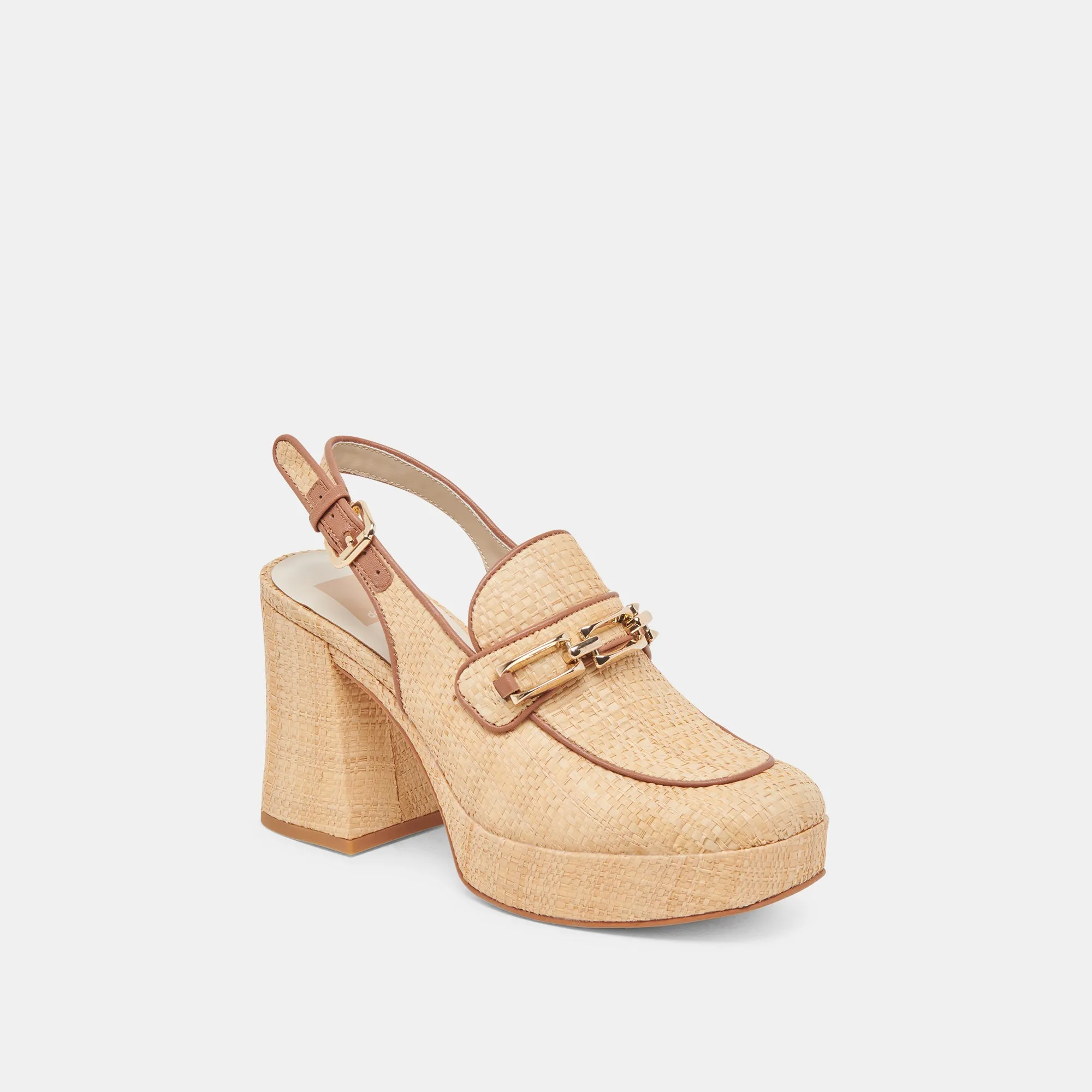 SIRUS HEELS LT NATURAL RAFFIA Summer Sandals