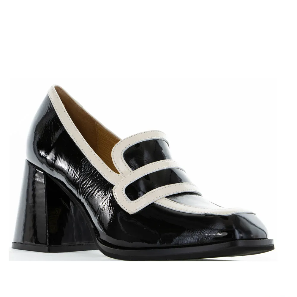 TAMARA LONDON BERGEN BLACK MULTI Soft Leather Slip-ons Late Stroll