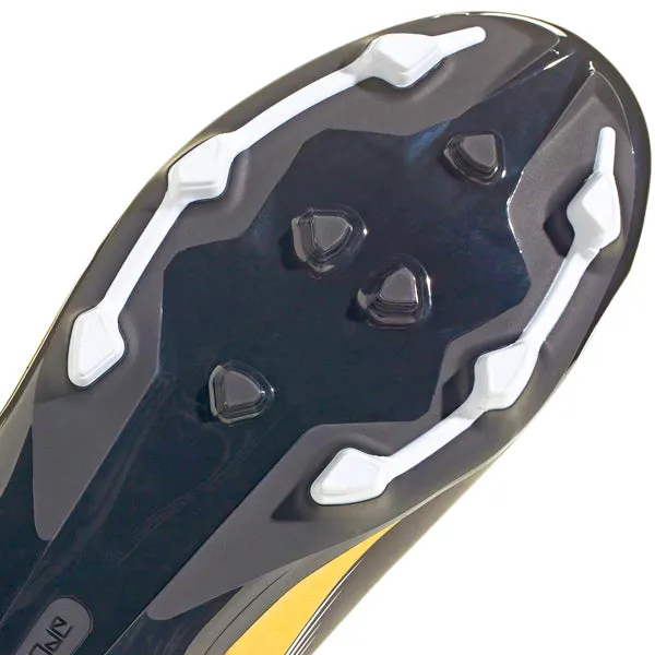 adidas Gamemode Firm Ground Soccer Cleats (Cloud White/Gold Metallic) foot strength Elastic Collar