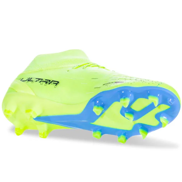 Optimal Control Mobility Support Puma Ultra Pro FG/AG Soccer Cleats (Fizzy Light/Parisian Blue)
