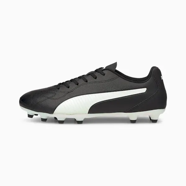 Puma Monarch II FG/AG Soccer Cleats (Puma Black/White) Fast Control