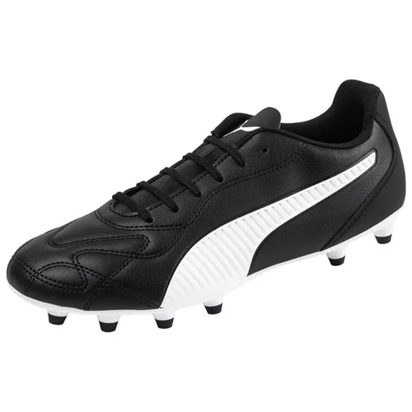 Puma Monarch II FG/AG Soccer Cleats (Puma Black/White) Team Match
