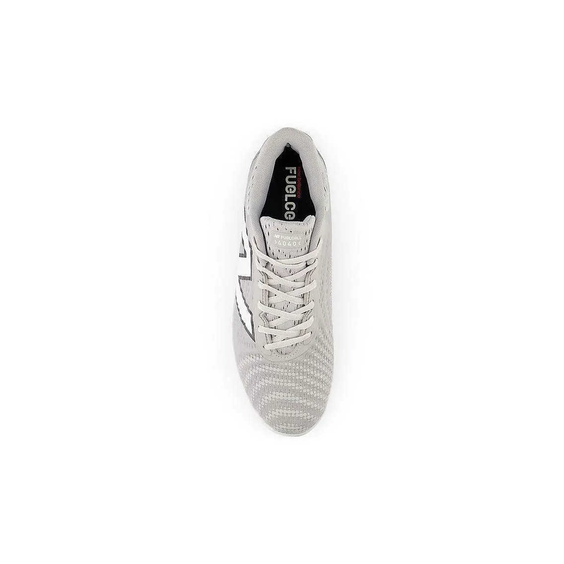 New Balance Men's FuelCell 4040 V7 Molded Baseball Cleats - Raincloud / Optic White - PL4040G7 Trend-setting Cushioned Design