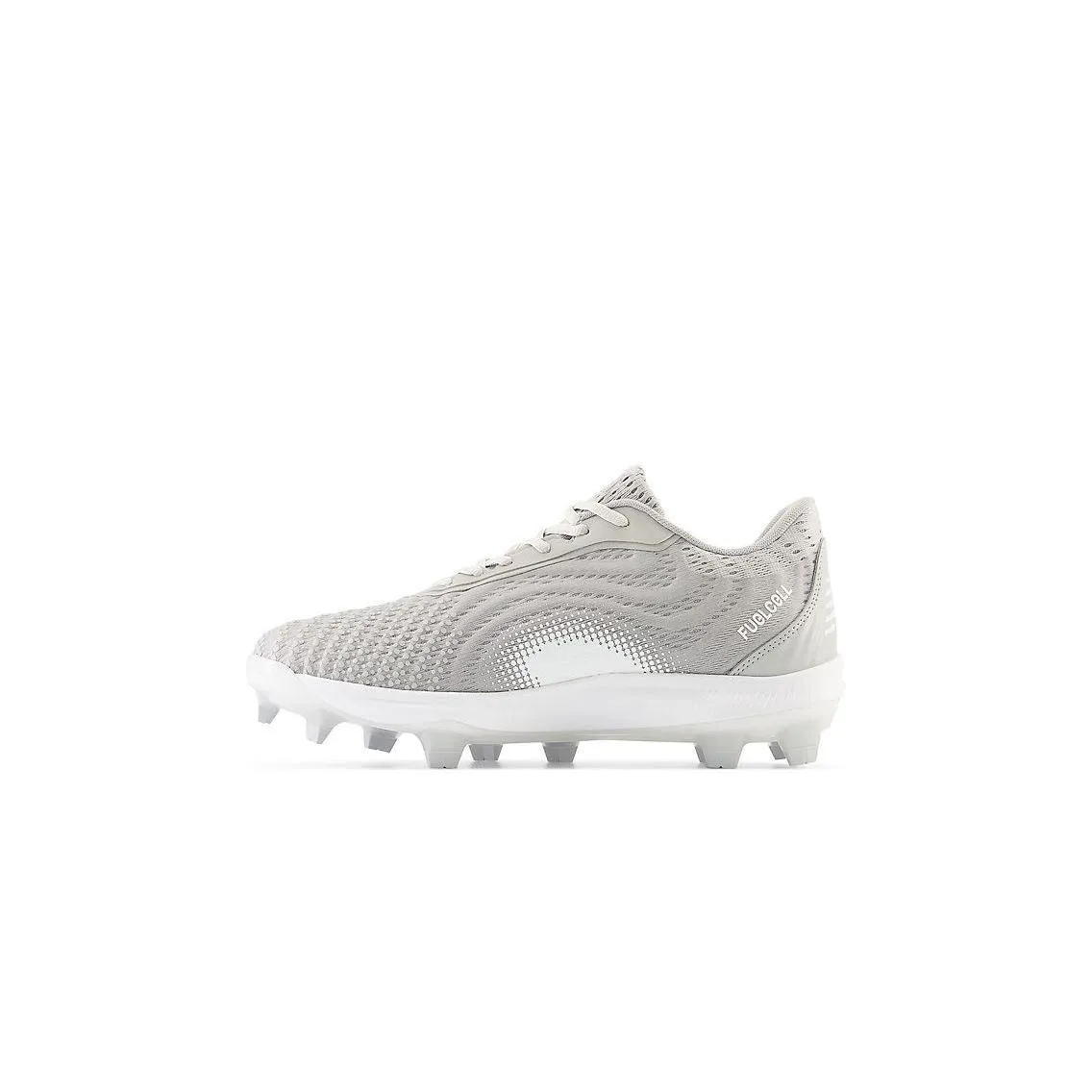 Classic Design day use New Balance Men's FuelCell 4040 V7 Molded Baseball Cleats - Raincloud / Optic White - PL4040G7