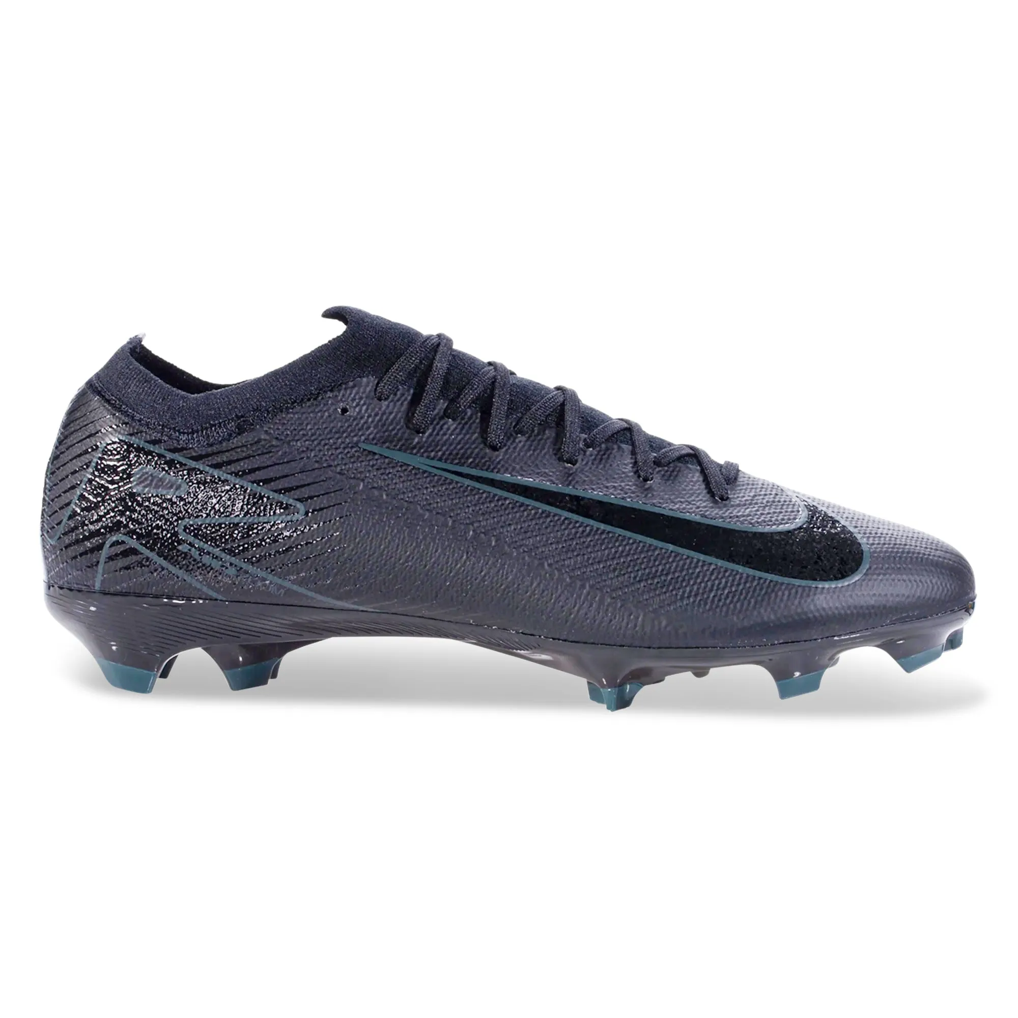 Nike Zoom Vapor 16 Pro FG Soccer Cleats (Black/Deep Jungle) Heel Guard