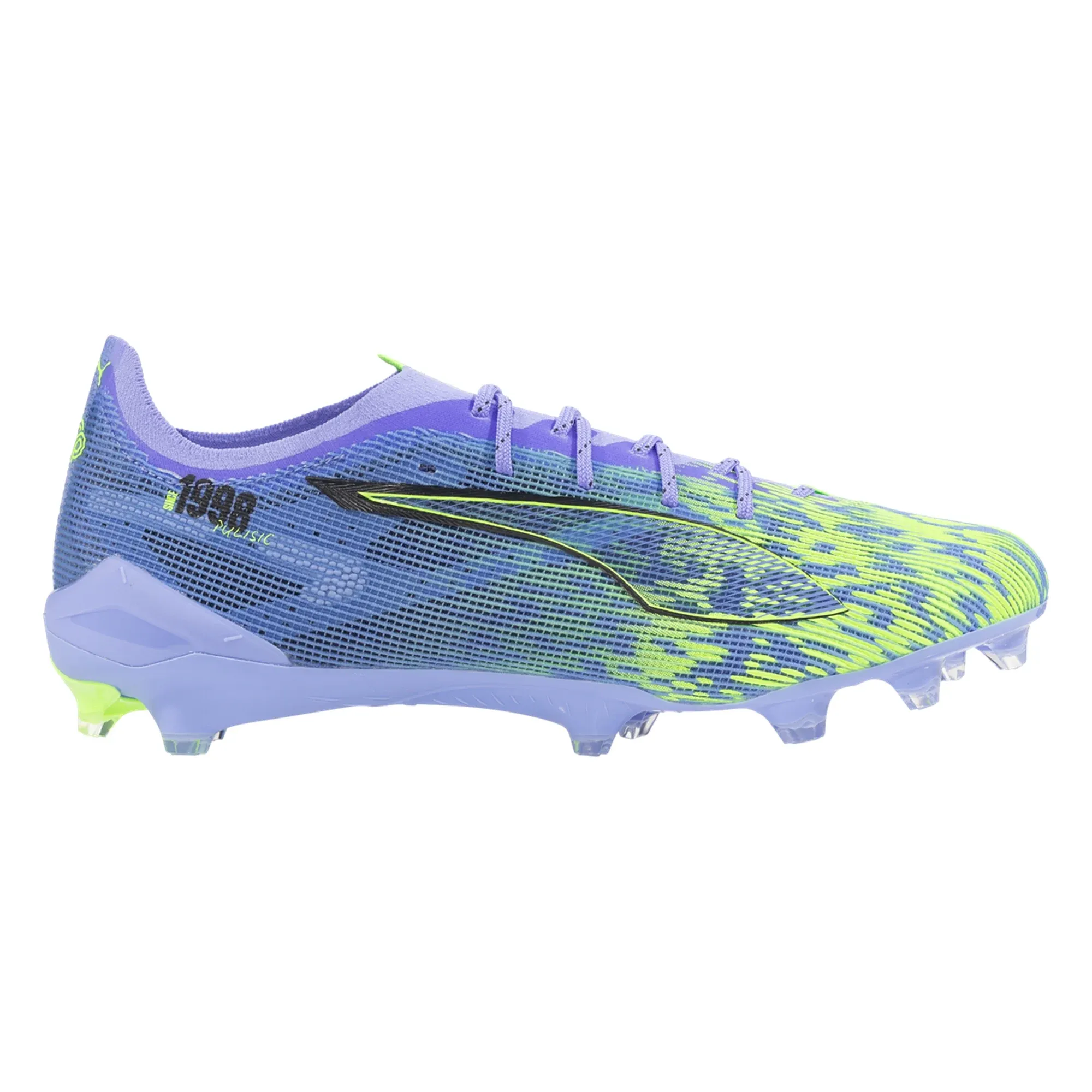 Puma Ultra 5 Ultimate Chasing FG (Elektro Purple/Green Glare) Rapid Turn