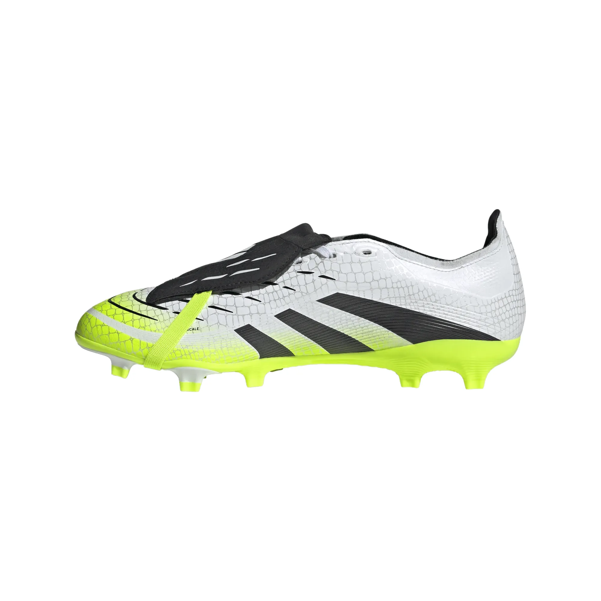 Speed Boost Toe Padding adidas Predator League FT FG/MG Soccer Cleats (White/Lucid Lemon)