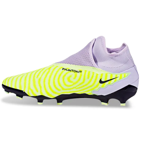 Ball Contact Athletic Build Nike Phantom GX Pro DF Firm Ground Soccer Cleats (Barely Volt/Gridiron)