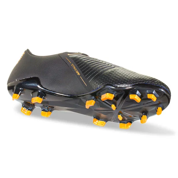 Nike Phantom Venom Pro FG Firm Ground Soccer Cleats (Black/Metallic Vivid Gold) Stable Ground