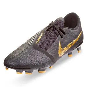 Nike Phantom Venom Pro FG Firm Ground Soccer Cleats (Black/Metallic Vivid Gold) Performance Ready