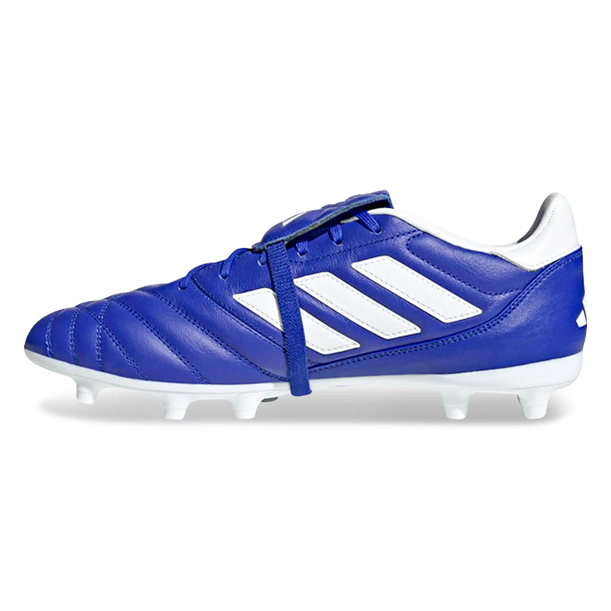 adidas Copa Gloro Firm Ground Soccer Cleats (Semi Lucid Blue/White) Slim Profile