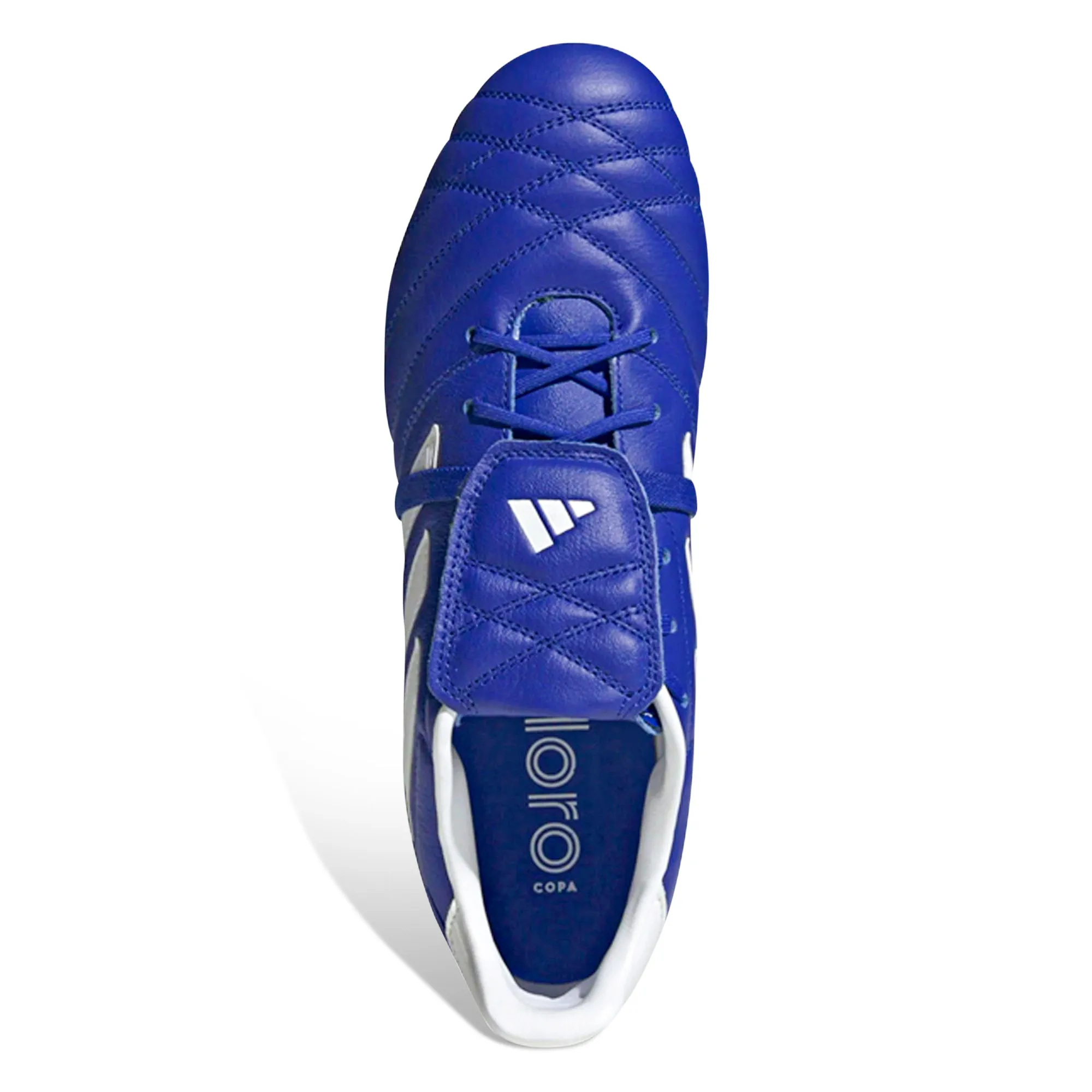 adidas Copa Gloro Firm Ground Soccer Cleats (Semi Lucid Blue/White) wet conditions Sharp Stop