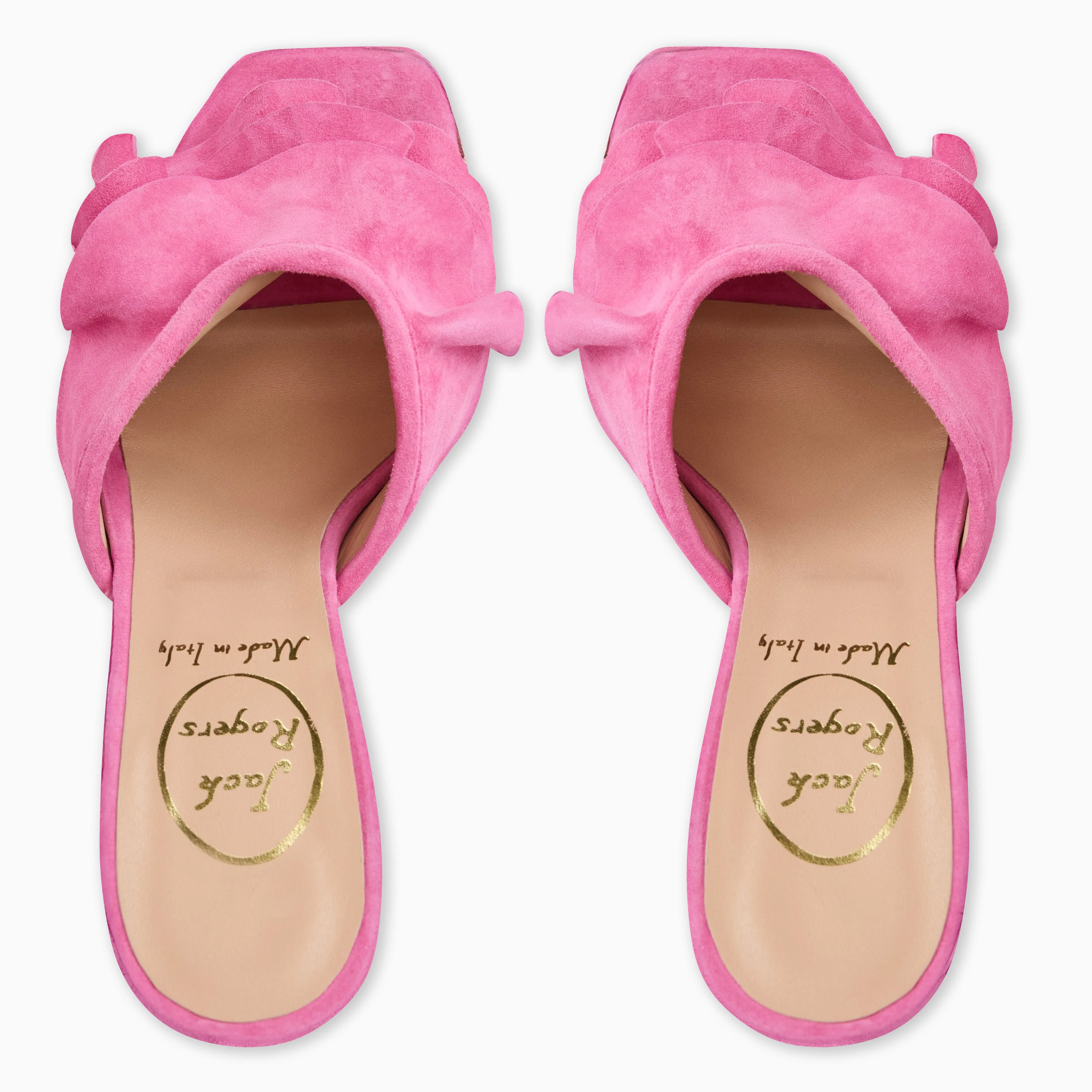 Beatrice Suede Ruffle Heel Enhanced grip Bright Neon