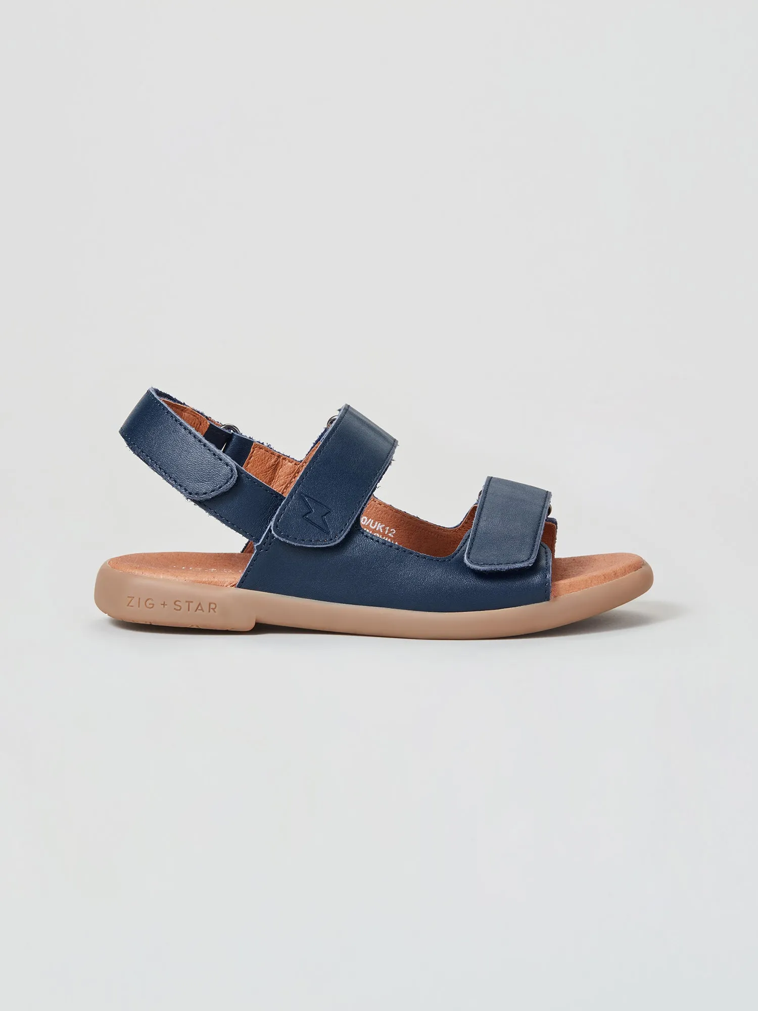 Solar Junior Strap Sandal Navy Comfortable Walk Fringe Swing