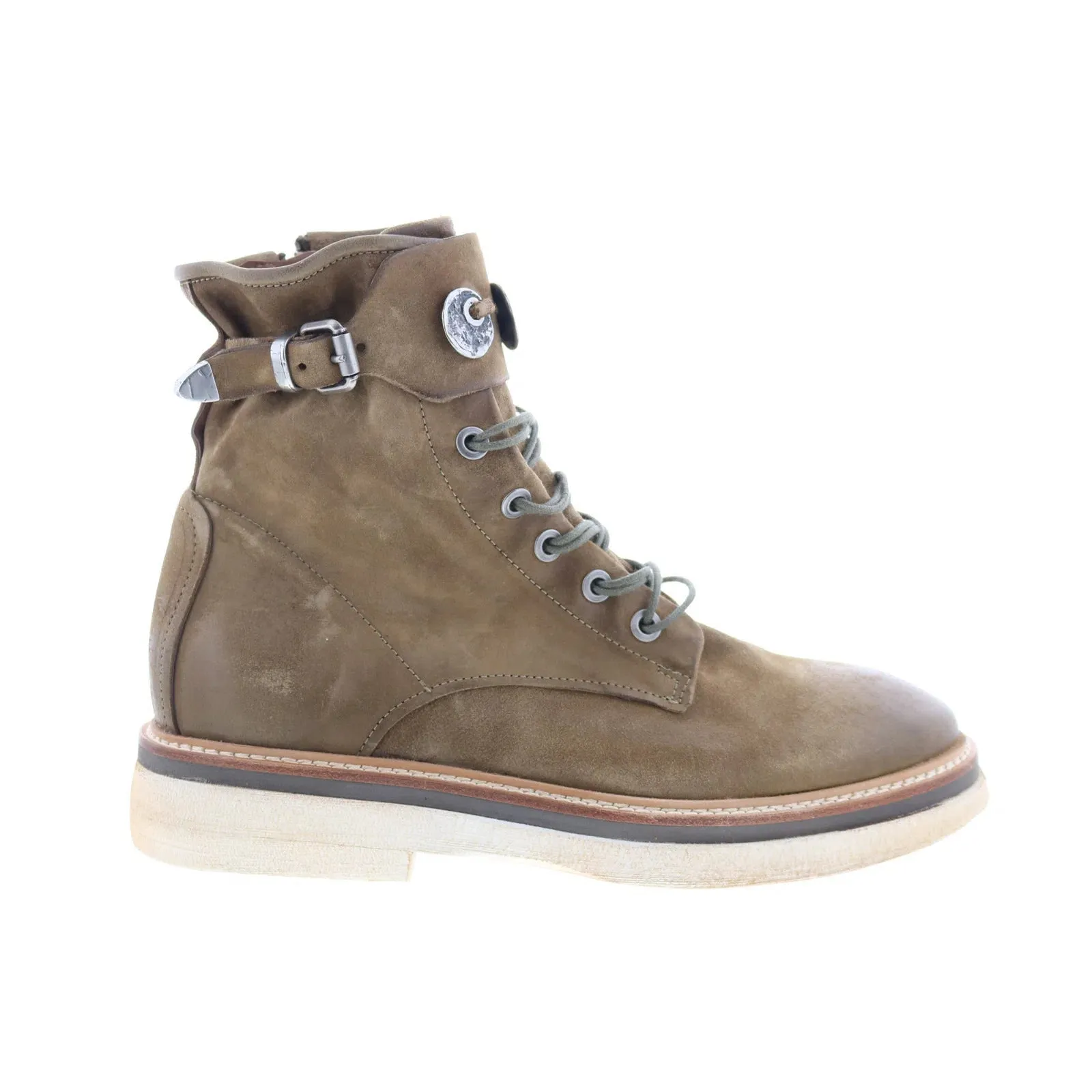 Good Arch Support A.S. 98 Ingle Womens Brown Leather Lace Up Casual Dress Boots