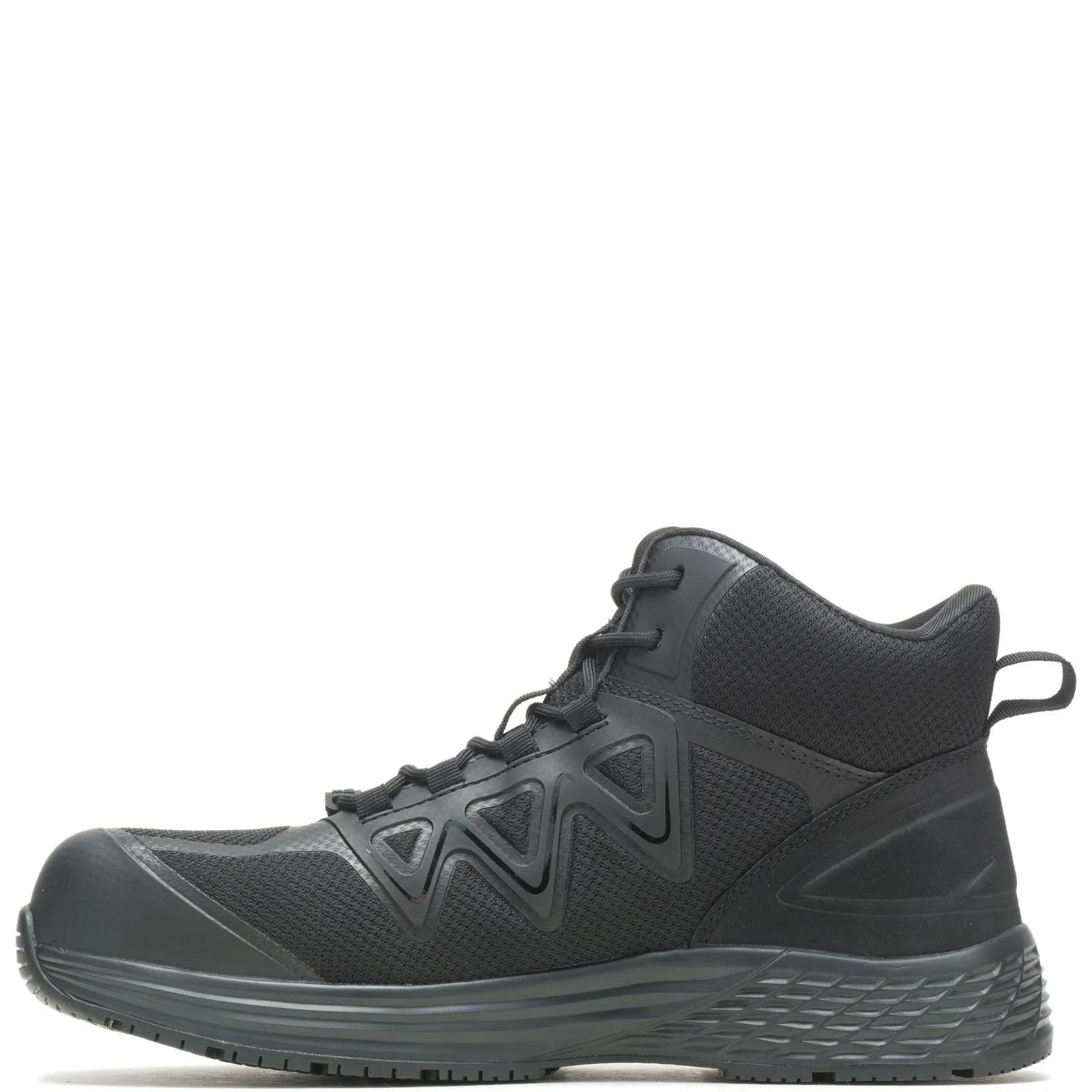 Cold Climate Bates Rush Mid Work Composite Toe E09103 Mens Black Canvas Tactical Boots