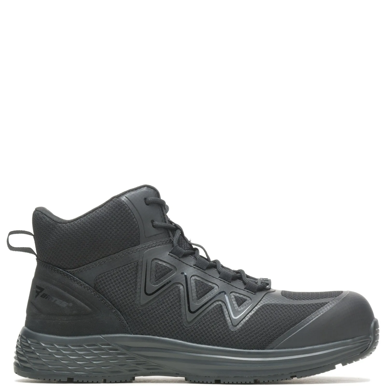 All-Terrain Use Versatile Footwear Bates Rush Mid Work Composite Toe E09103 Mens Black Canvas Tactical Boots
