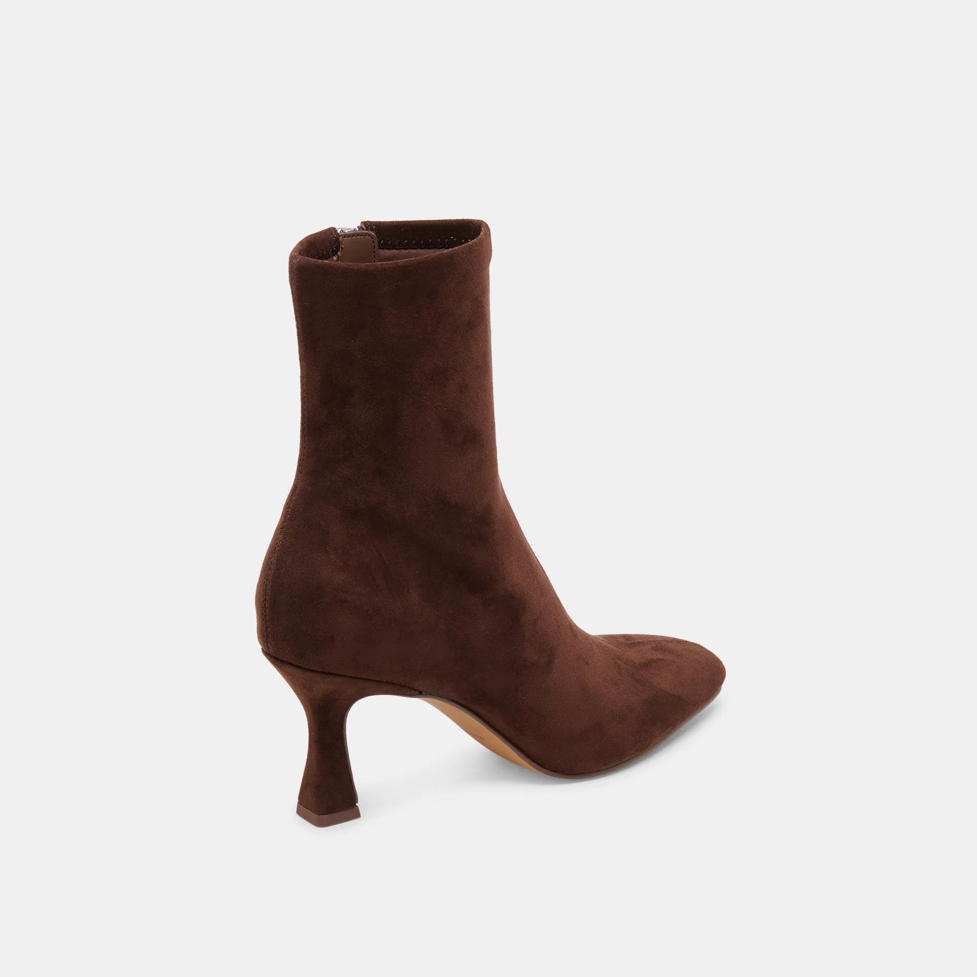 GLAMOR BOOTS DK BROWN STELLA SUEDE Comfortable Feel Comfort Step