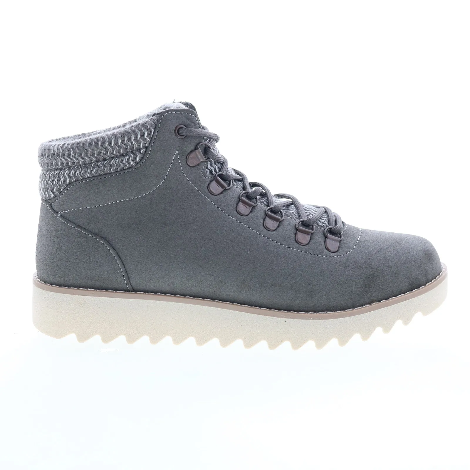 Mountain Climbing Skechers Bobs Mountain Kiss Cute Factor Womens Gray Casual Dress Boots