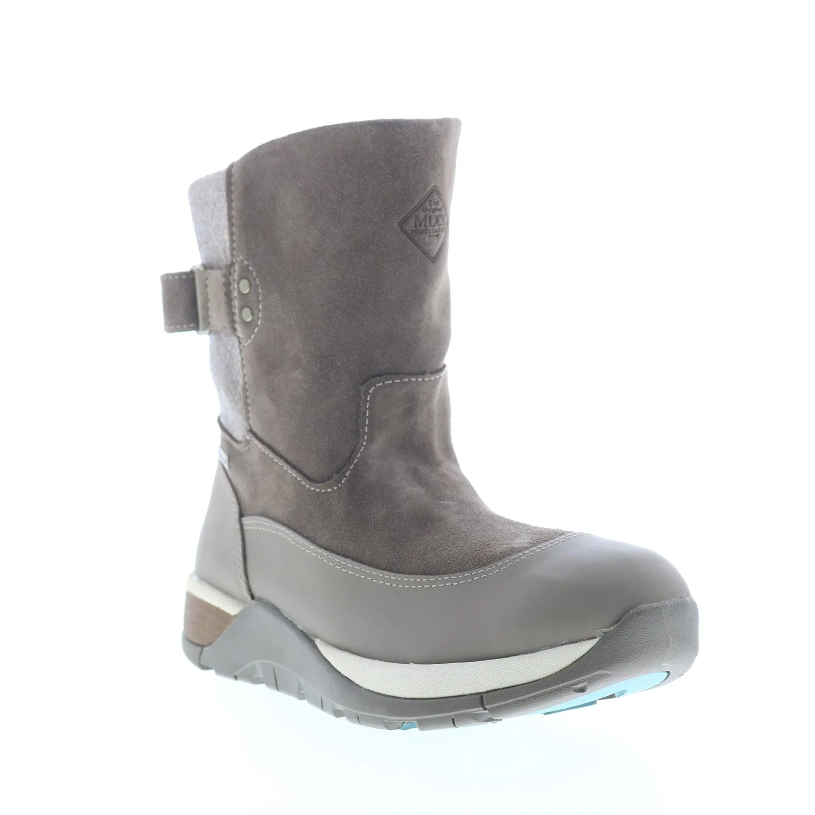 Original Muck Apres II Leather Mid AP2901 Womens Gray Suede Winter Boots Daytime Wear Fashionable Choice