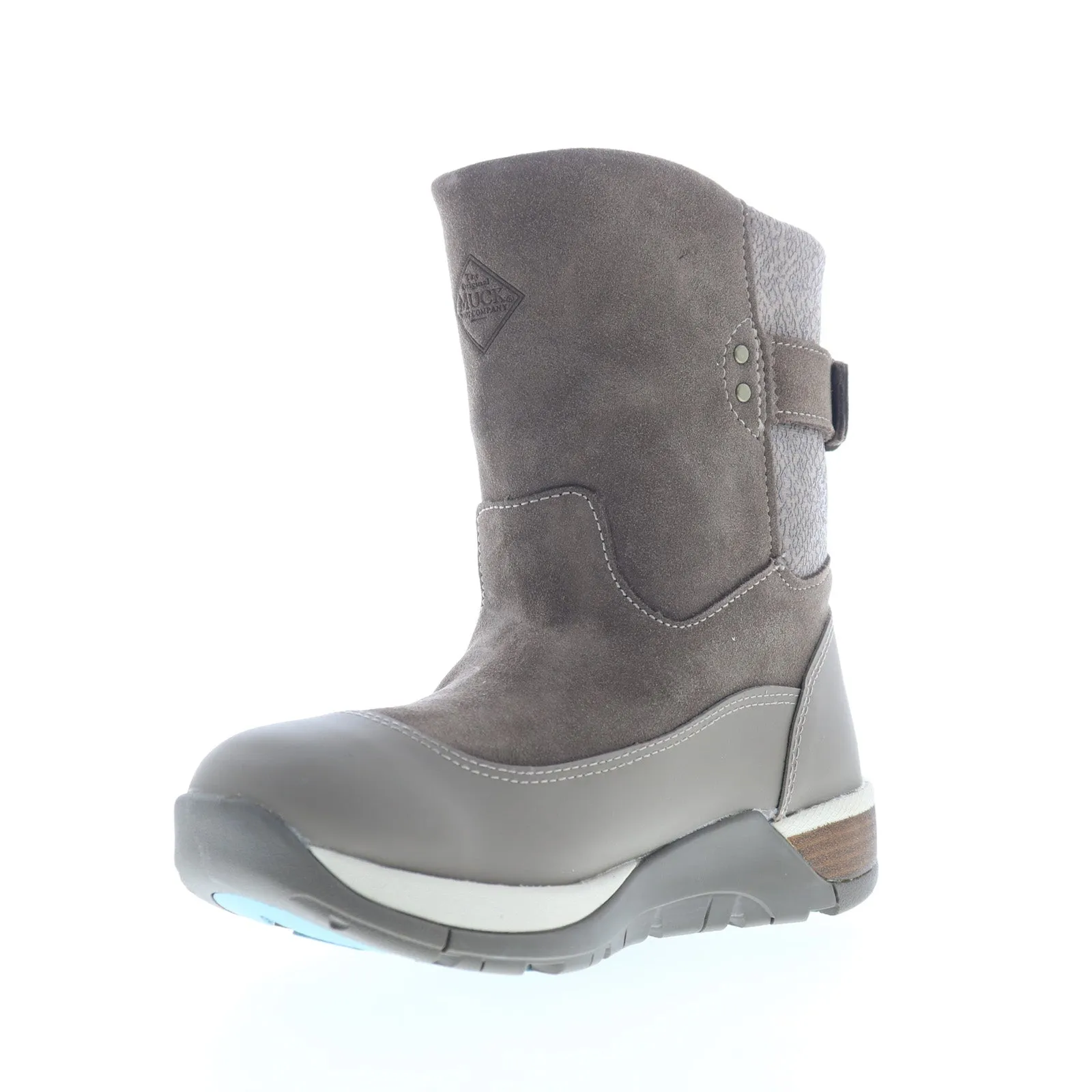 Mesh Upper Work Function Original Muck Apres II Leather Mid AP2901 Womens Gray Suede Winter Boots