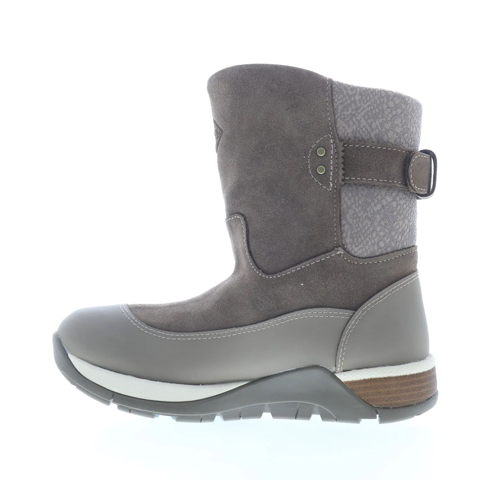 Original Muck Apres II Leather Mid AP2901 Womens Gray Suede Winter Boots Outdoor Daily Athletic Edge