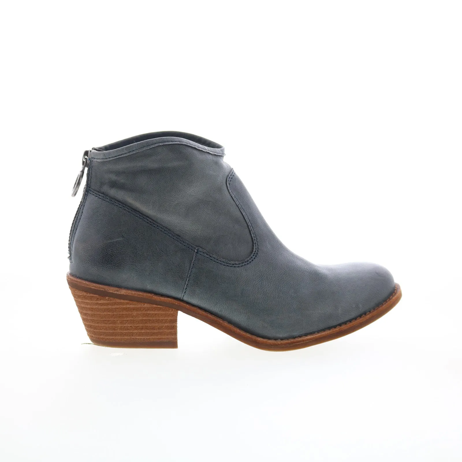 Adjustable buckle Winter Fashion Sofft Amberly SF0035627 Womens Blue Suede Zipper Ankle & Booties Boots