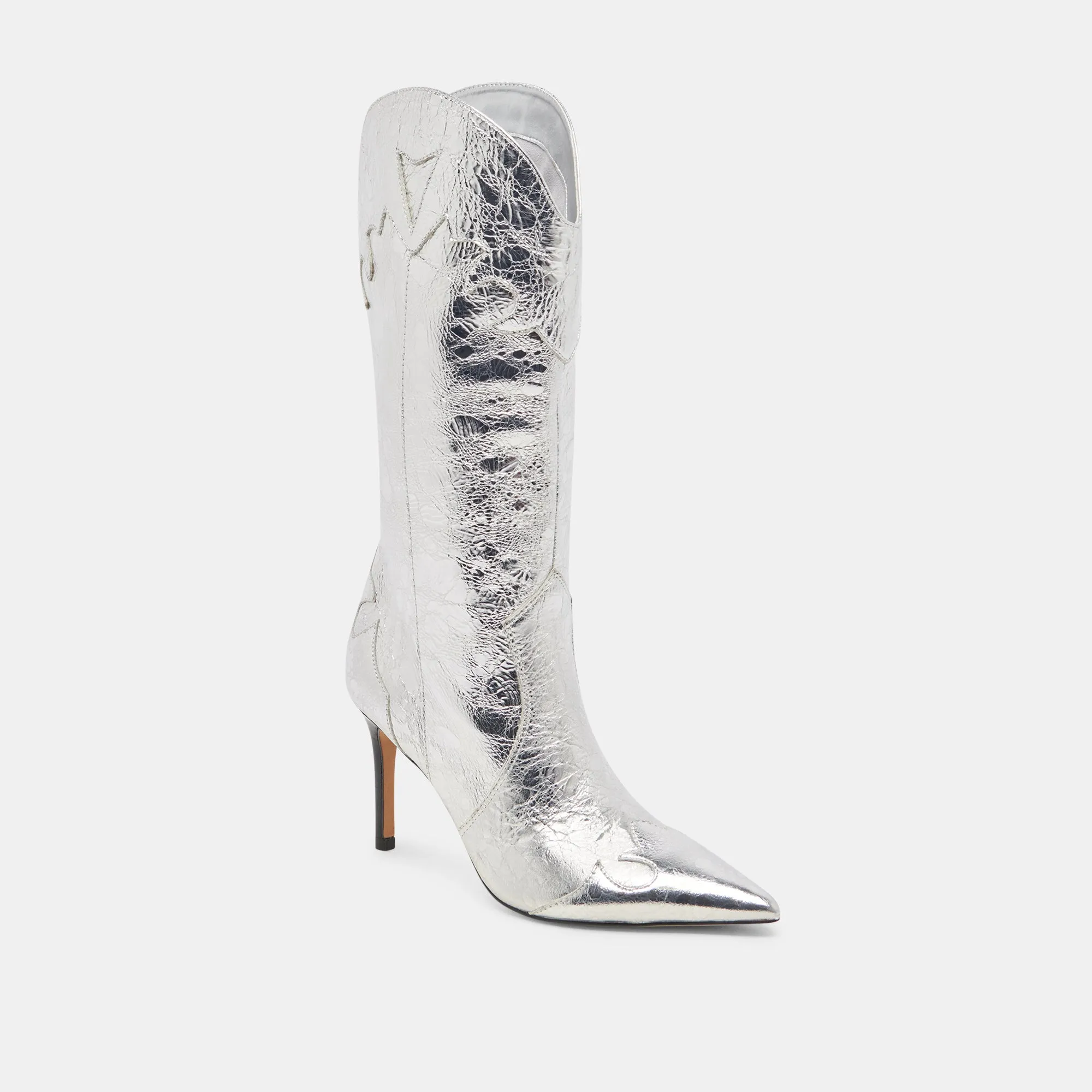 KASEDY BOOTS SILVER DISTRESSED LEATHER Energy return Winter Ready