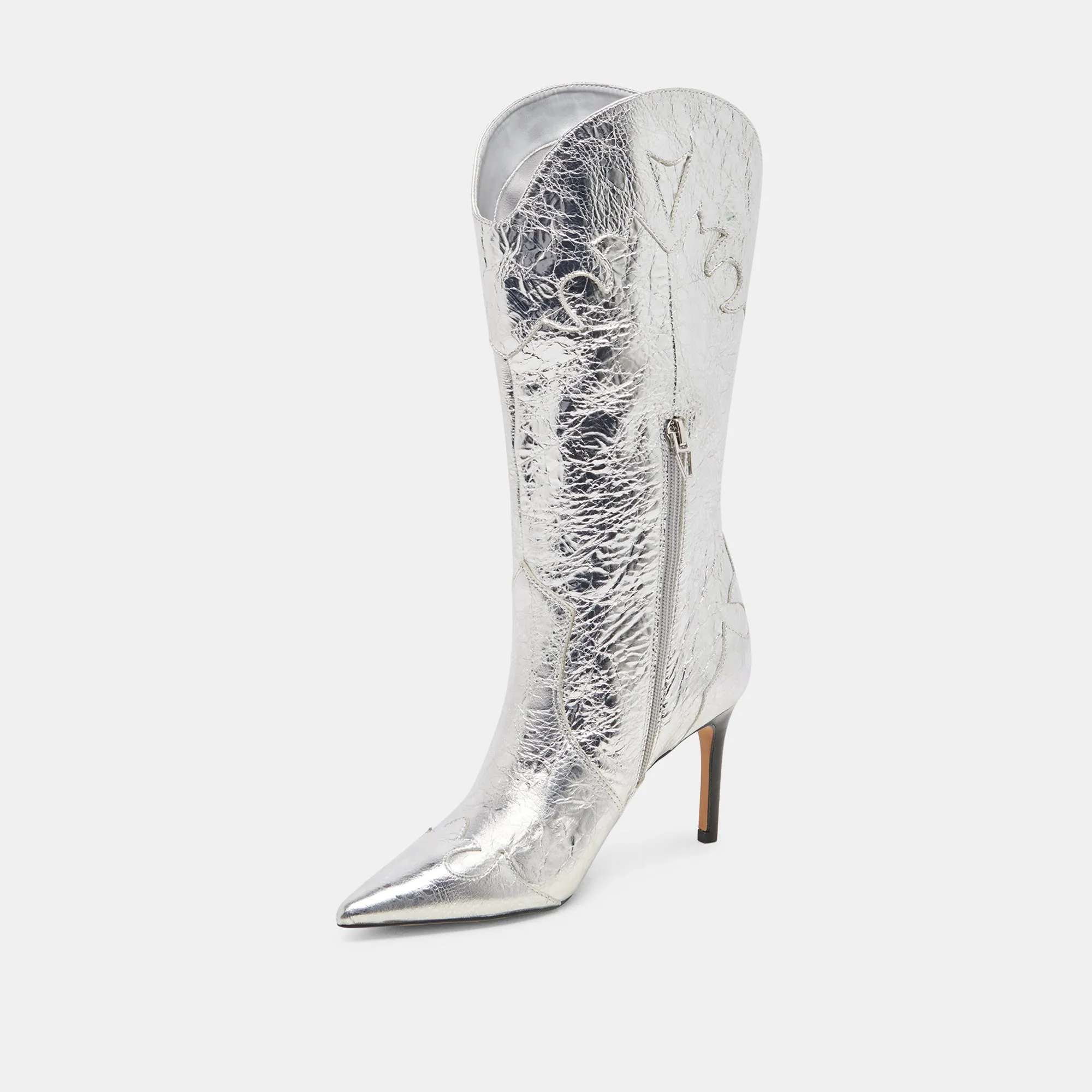 KASEDY BOOTS SILVER DISTRESSED LEATHER Urban Hiker