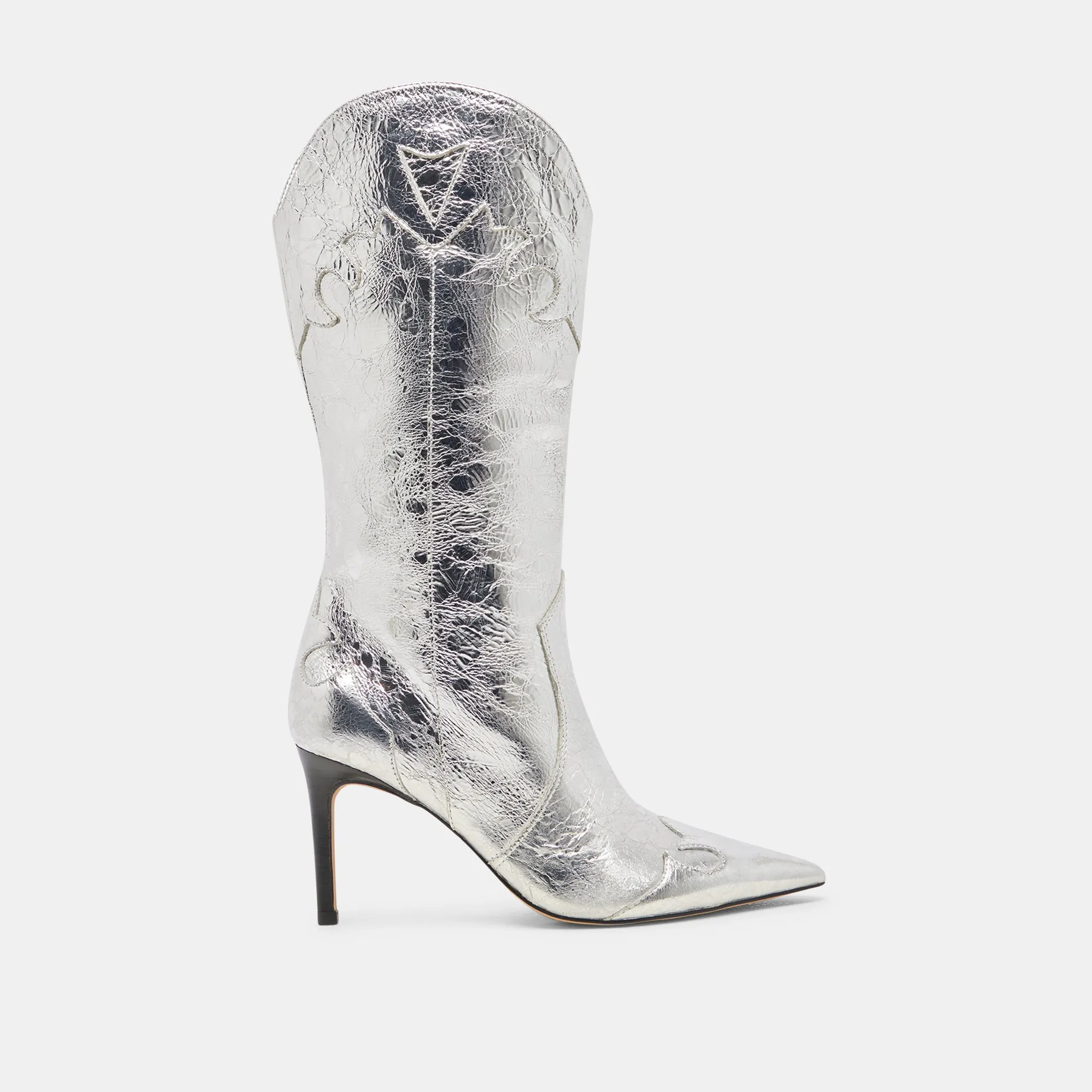 KASEDY BOOTS SILVER DISTRESSED LEATHER Ranch Wear