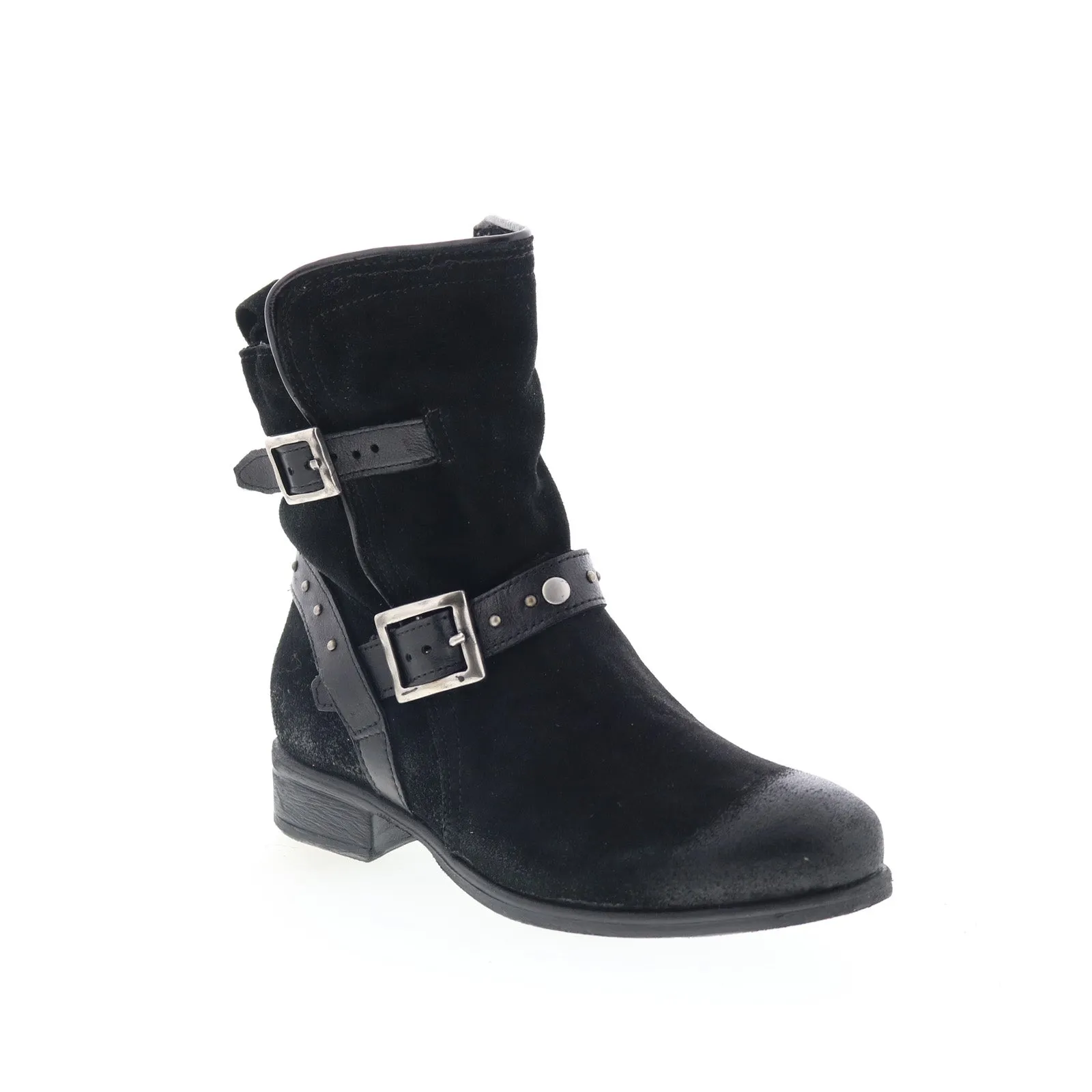Miz Mooz Sammie Womens Black Suede Zipper Casual Dress Boots Comfortable Footwear High-performance