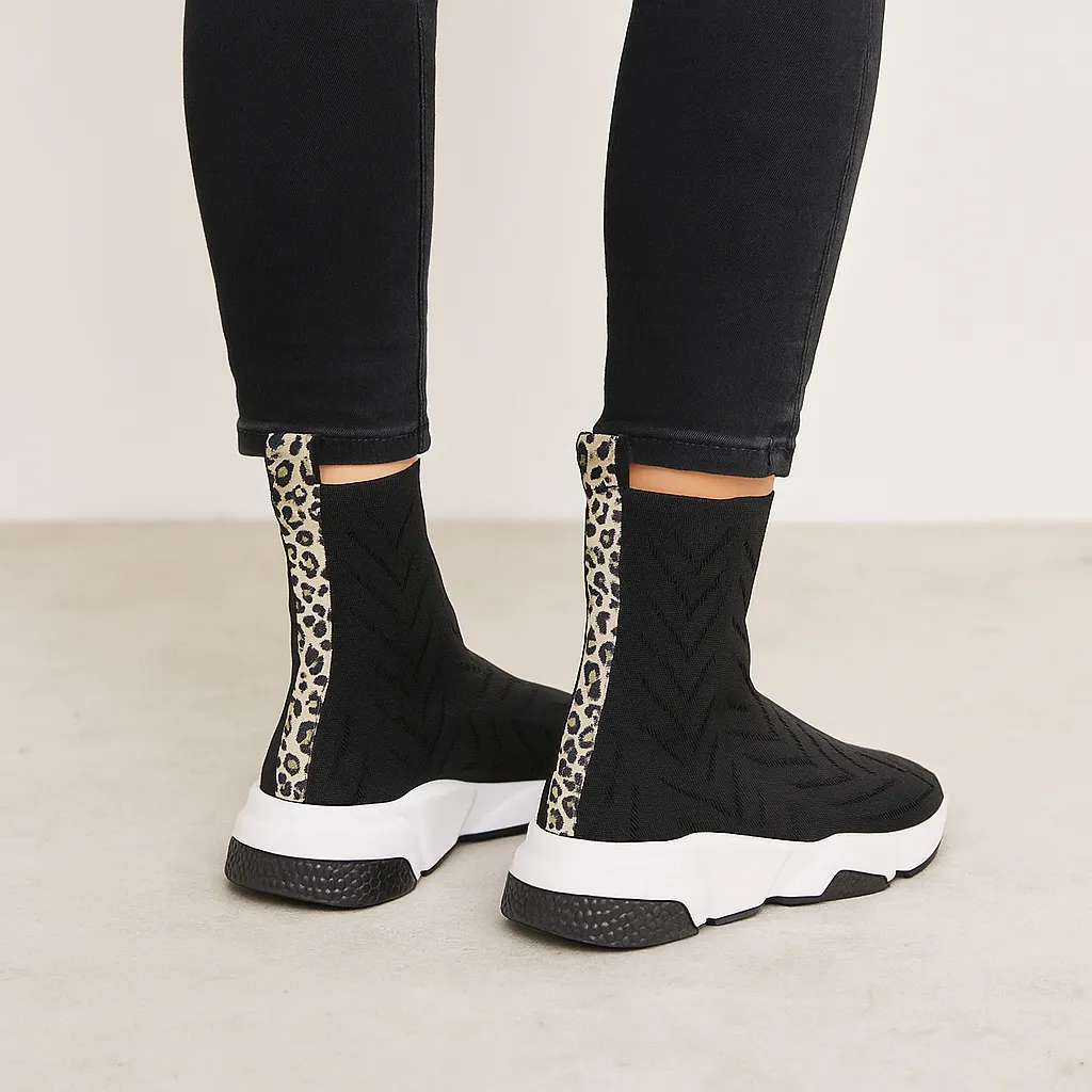 Comfortable Grip Cold resistant Blanche Black Leopard