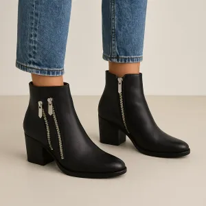 DJANGO & JULIETTE KLUES BLACK Soft Leather