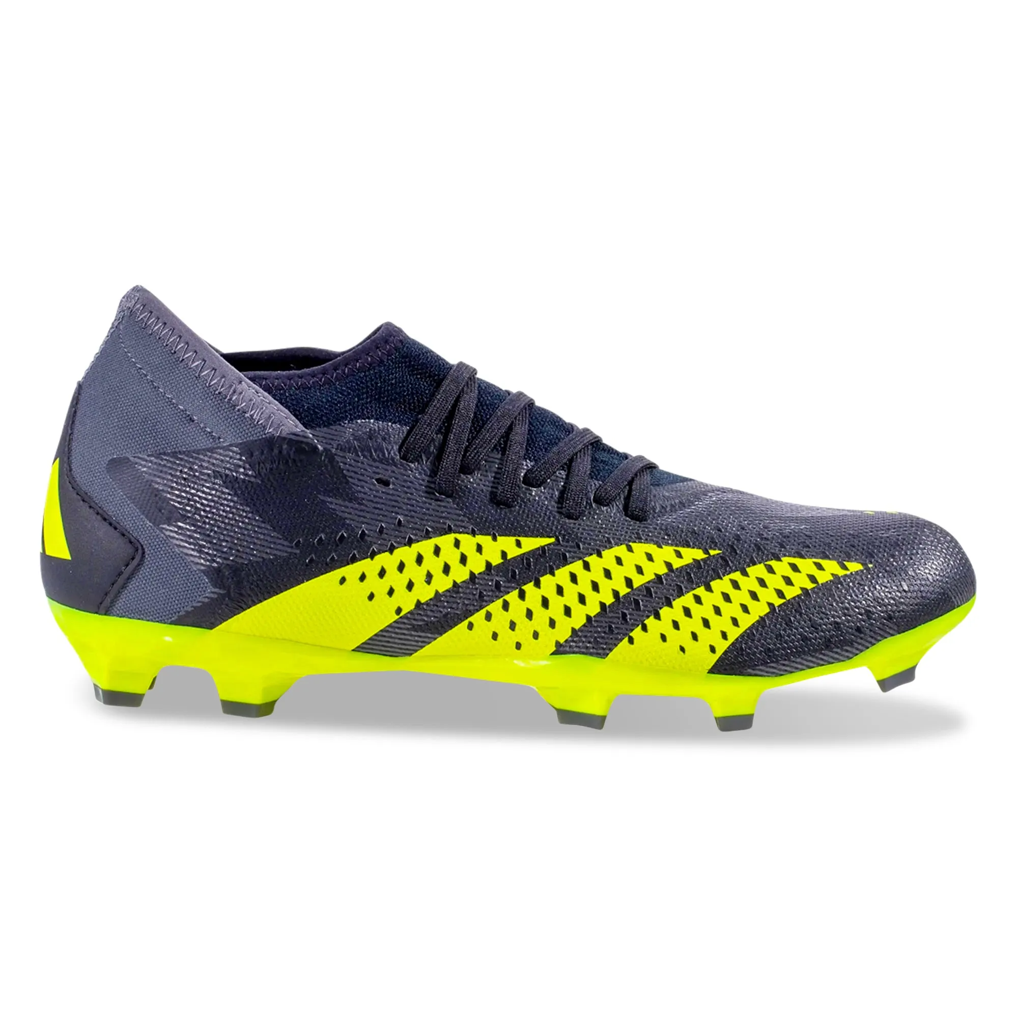 Agility Test adidas Predator Accuracy.3 INJ Firm Ground Soccer Cleats (Core Black/Team Solar Yellow)