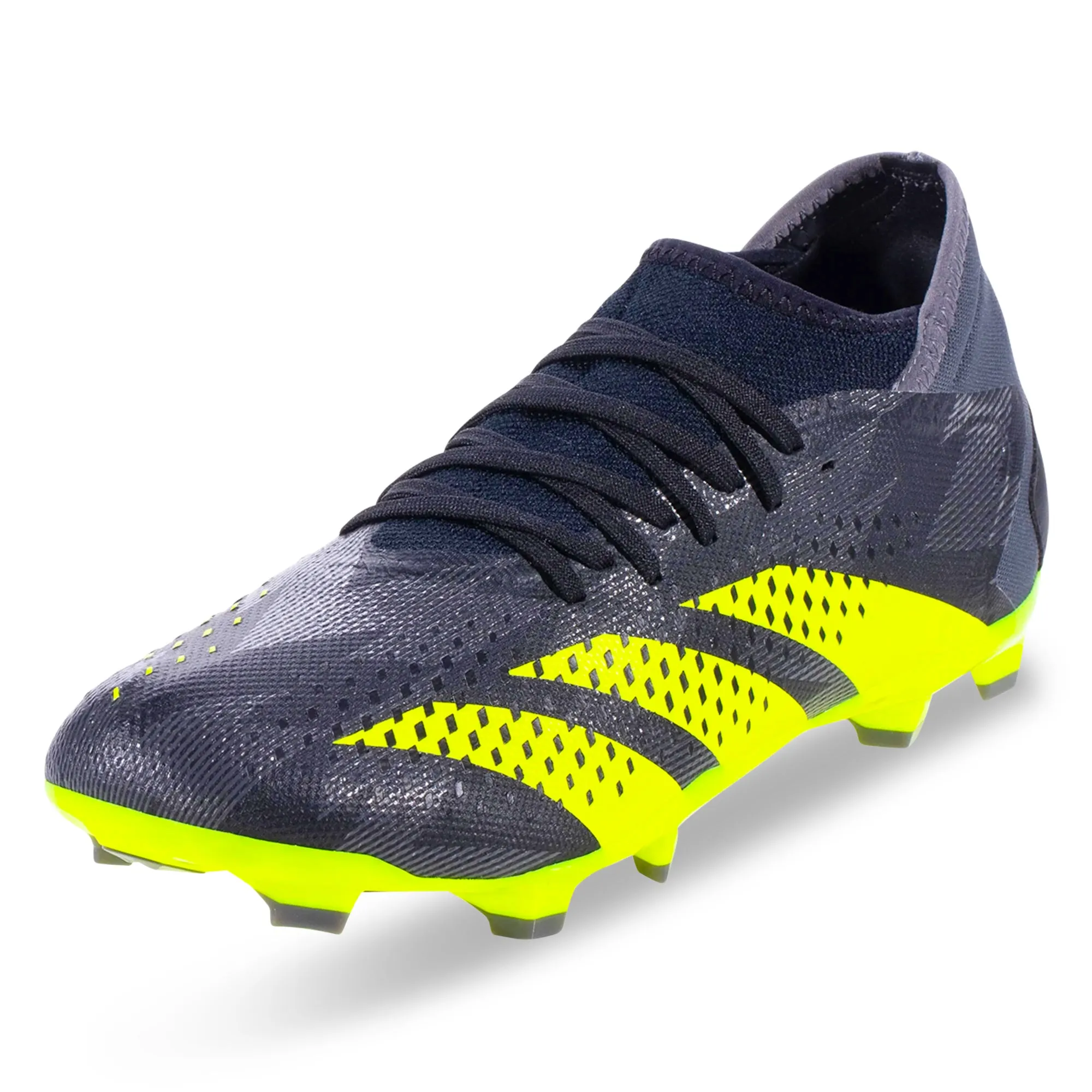 Sport Fit Running Field adidas Predator Accuracy.3 INJ Firm Ground Soccer Cleats (Core Black/Team Solar Yellow)