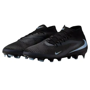 Fast Control Nike Phantom GX 2 Academy High-Cut Firm Ground/Multiground Soccer Cleats (Black/Black)