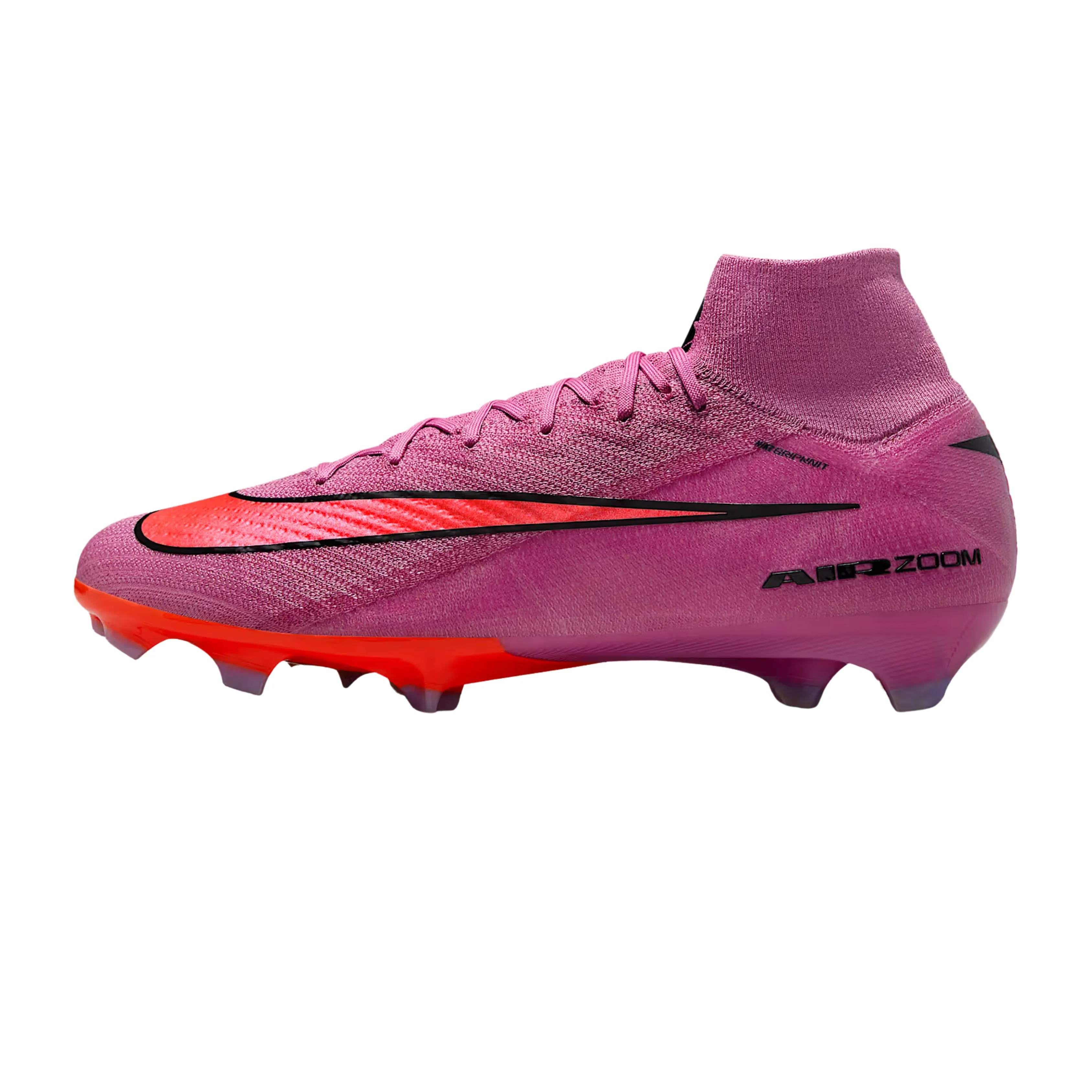 Nike Zoom Mercurial Superfly 10 Elite Firm Ground Soccer Cleats (Magic Flamingo/Black) Power Launch Abrasion Guard