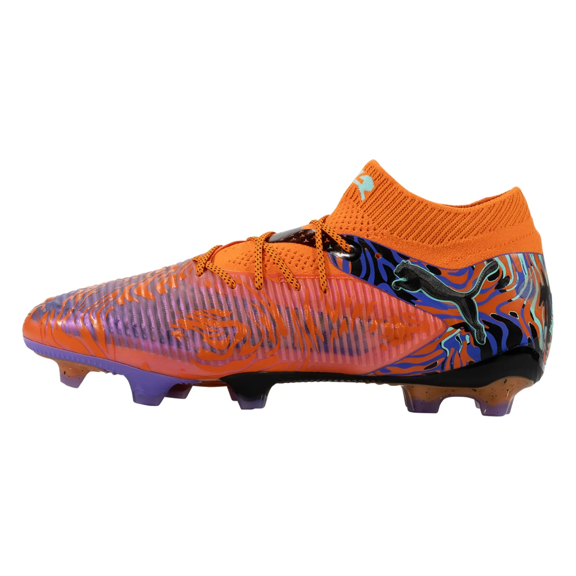Turning Agility Puma Future 8 Ultimate Creativity FG Soccer Cleats (Orange Poppy/Dark Amethyst)